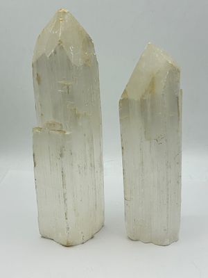 A Pair of Polished Selenite Wands