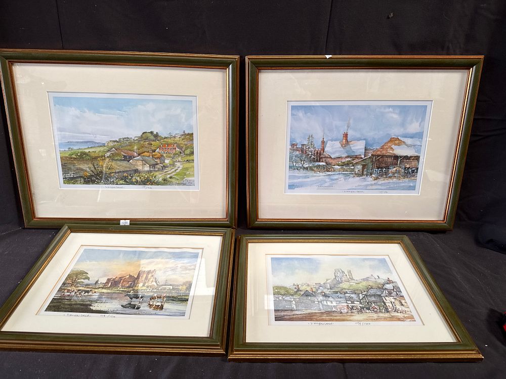 Lot 313: Tom Harland (1943-2011), A Set of Four Limited Edition Colour Prints