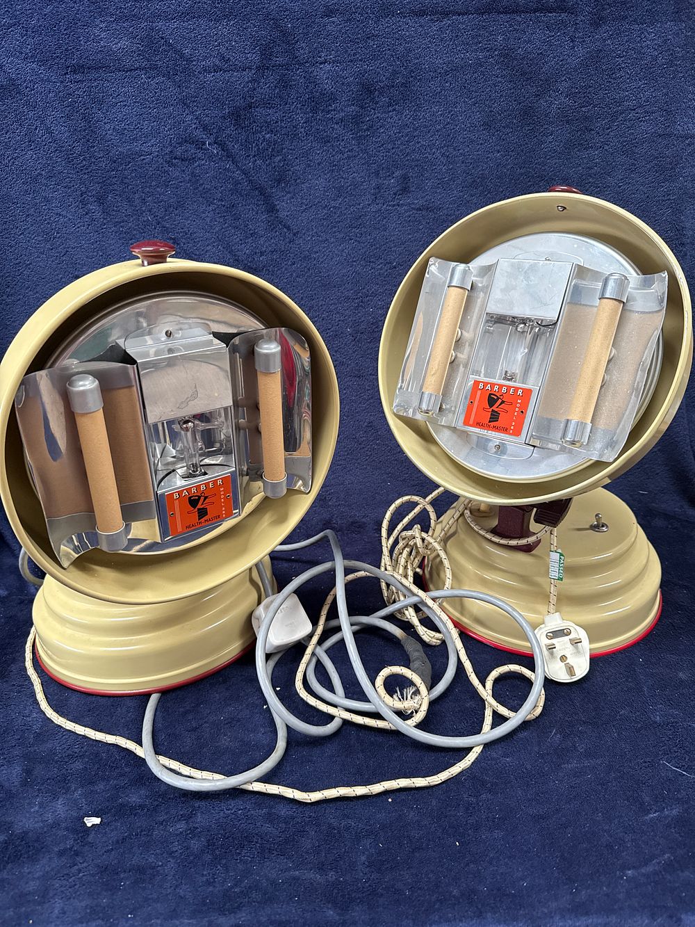 Lot 320: A Pair of Barber Health-Master Model 365 Ultraviolet and Infrared Health Lamps