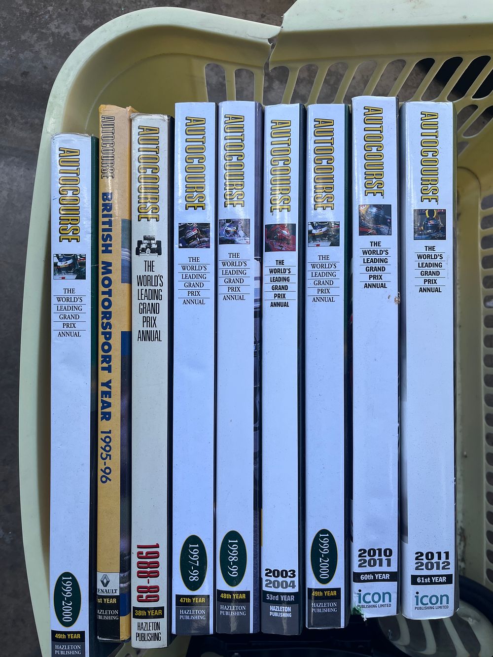 Lot 1034: Nine Volumes of Autocourse Motor Racing Annuals