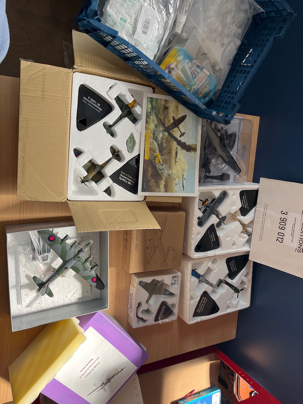 Lot 1046: A Group of Corgi Aviation Archive Die-cast Model Aircraft, Ephemera, and Modelling Accessories