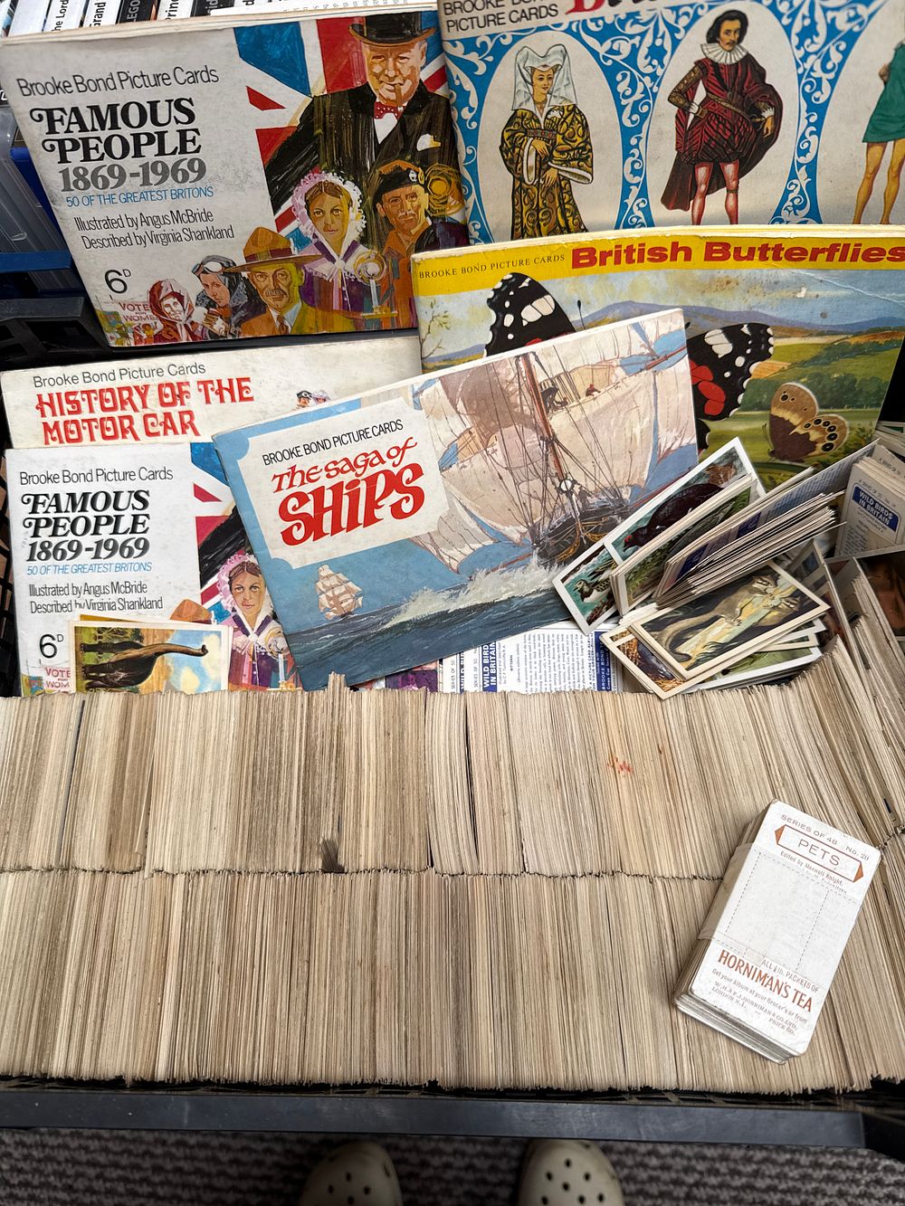 Lot 164: A Large Collection of Mid-20th Century Brooke Bond and Horniman's Tea Cards and Albums