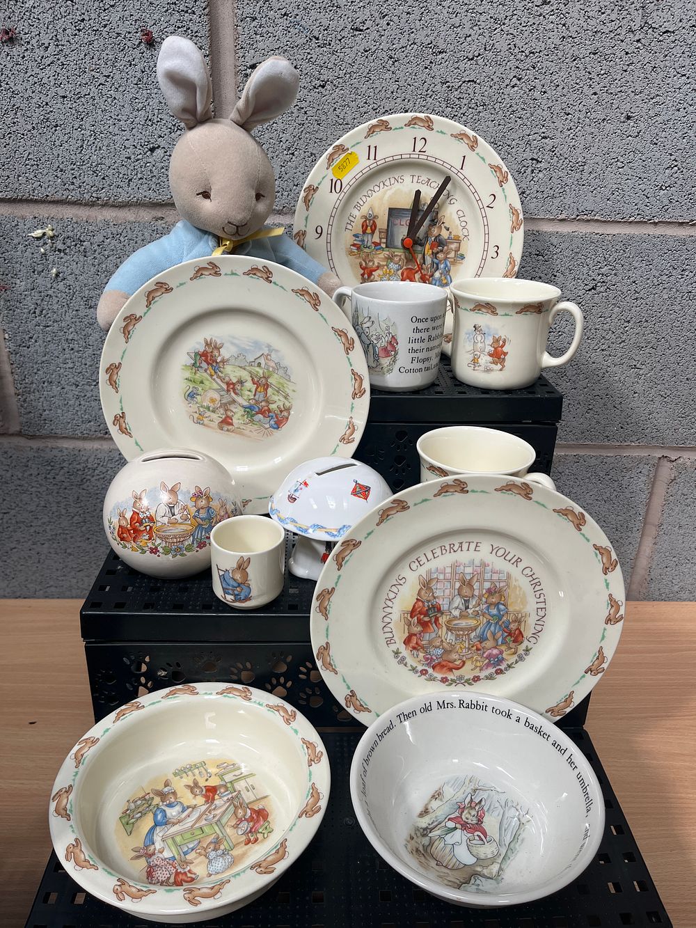 Lot 527: A Collection of Royal Doulton Bunnykins and Beatrix Potter Themed Nursery Ware and Accessories