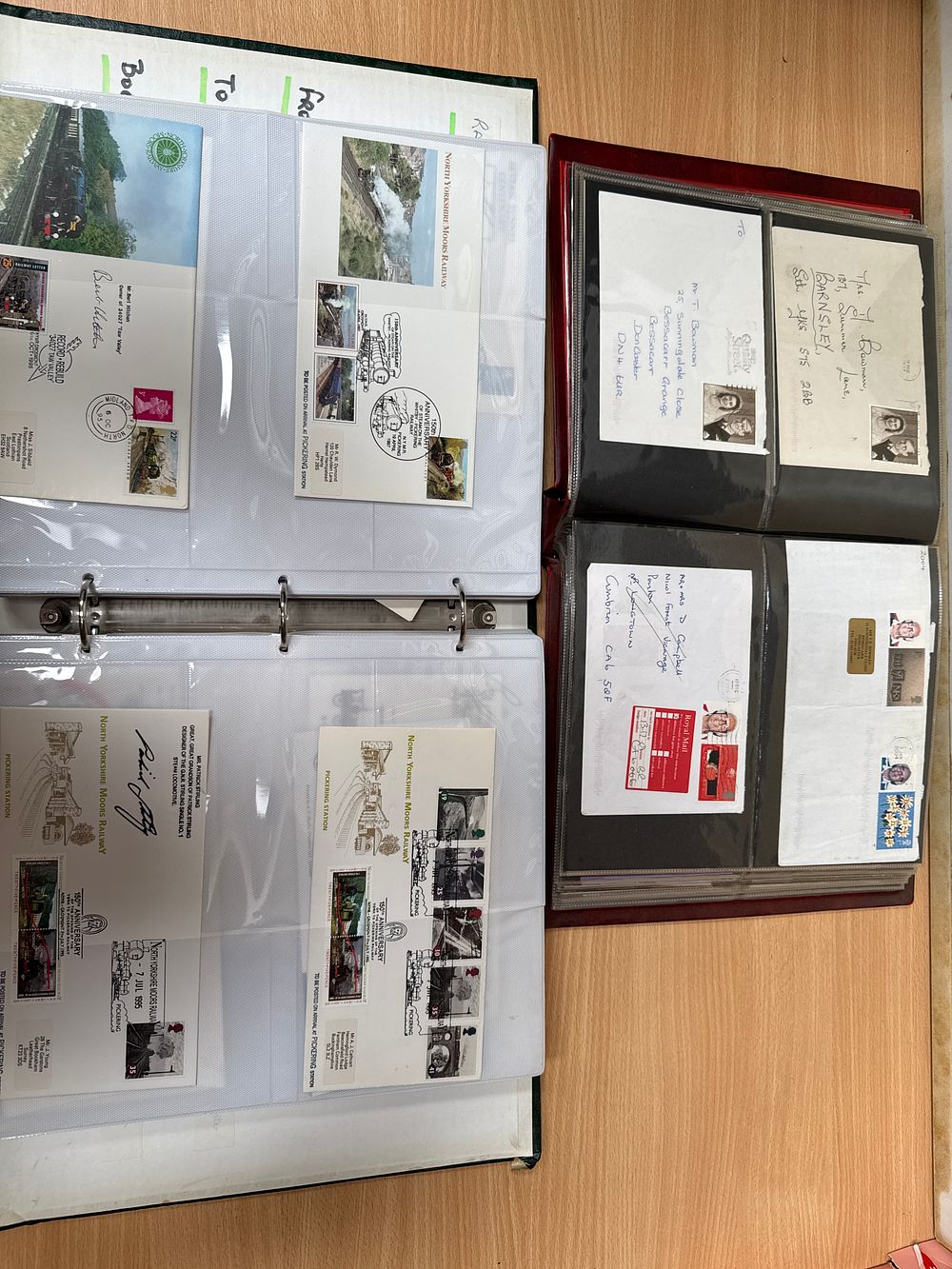 Lot 605: UK c.1995-2004 Railway Philatelic and Postal History Collection, Two Albums