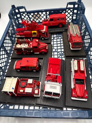 A Collection of Eight Del Prado Fire Engines of the World Die-cast Models. A collection of eight 