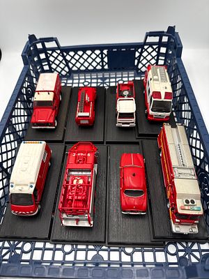 Eight Del Prado Collection Die-Cast Model Emergency Vehicles. A collection of eight die-cast 