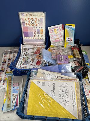 A Collection of Assorted Papercraft and Scrapbooking Supplies Including Xcut and Craftime. A 