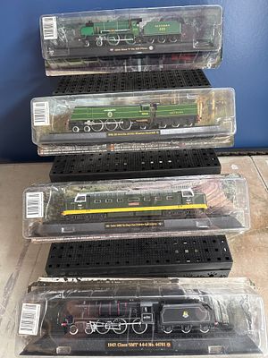 A Collection of Amercom Great British Locomotives Die-cast Model Locomotives. A collection of 