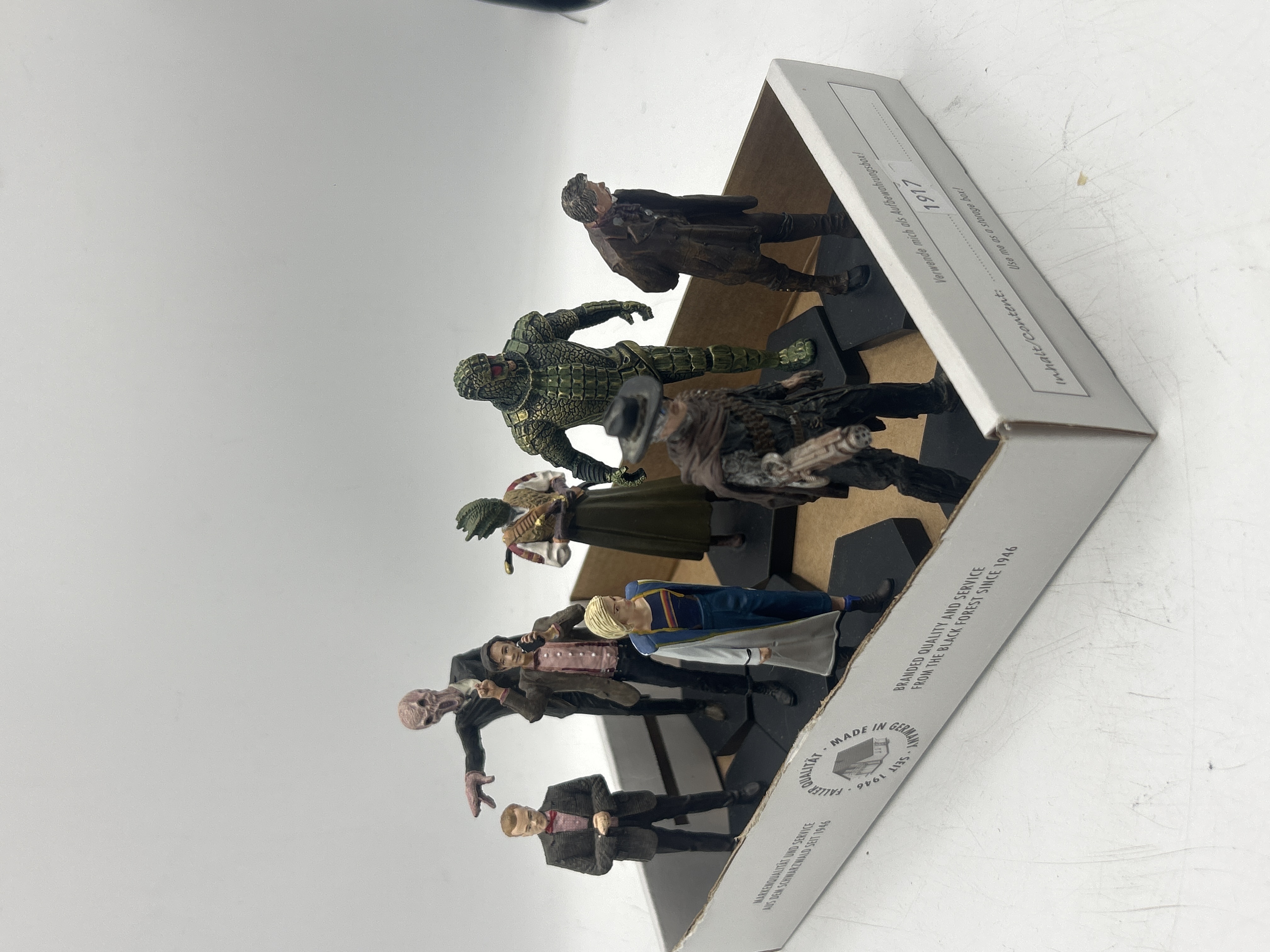 Eight Eaglemoss Doctor Who Hand-Painted Cast Resin Figurines