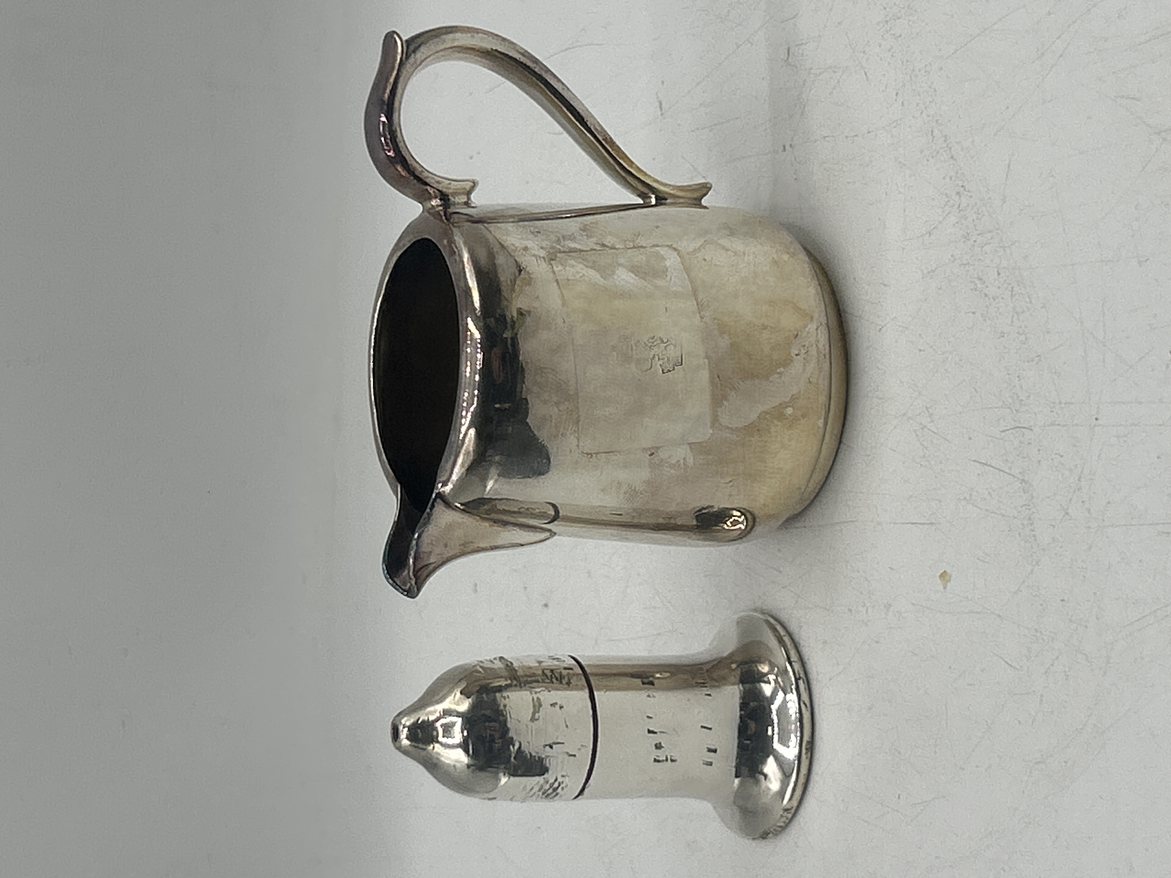 Two Elkington Plate Cunard Steamship Company Silver-Plated Service Pieces