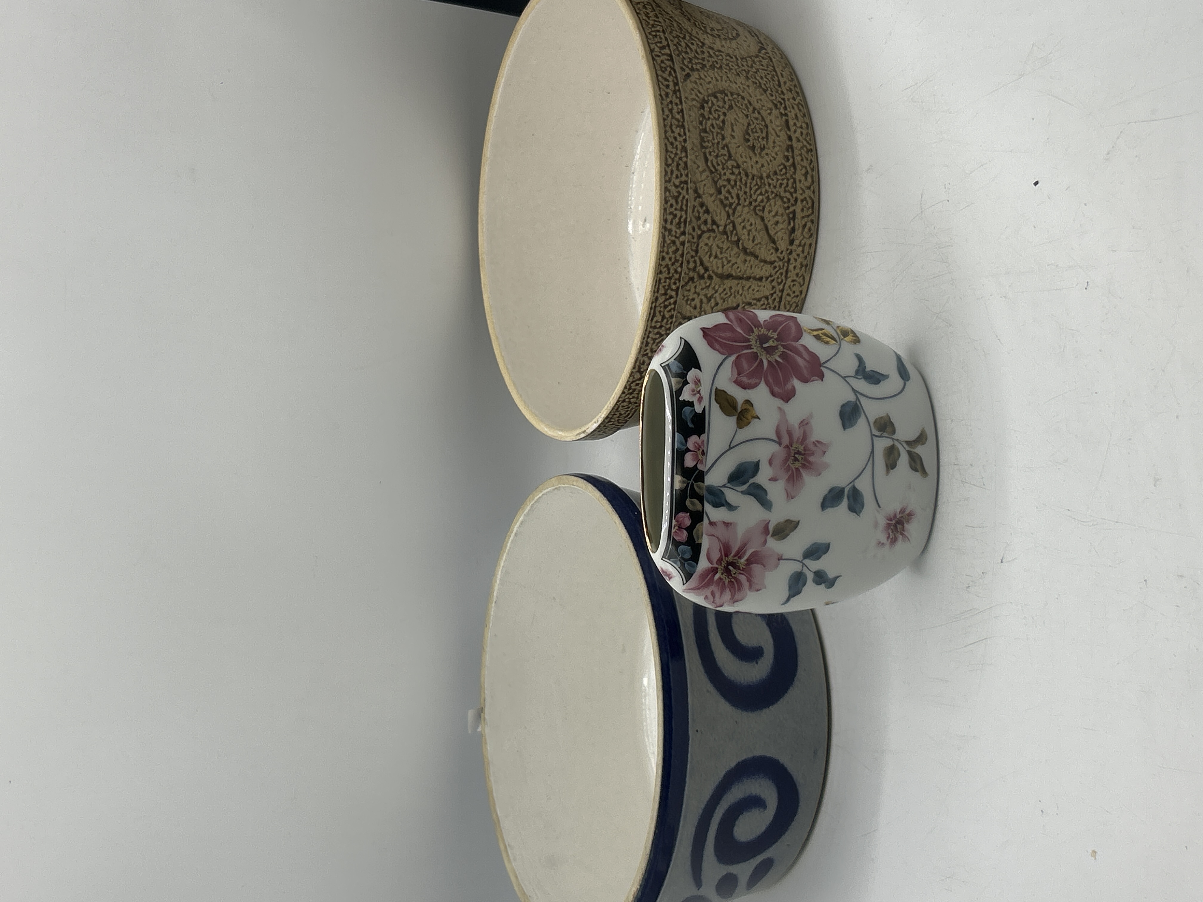 A Trio of Ceramic Items Including an Otagiri Supreme Porcelain Vase and Two Stoneware Bowls