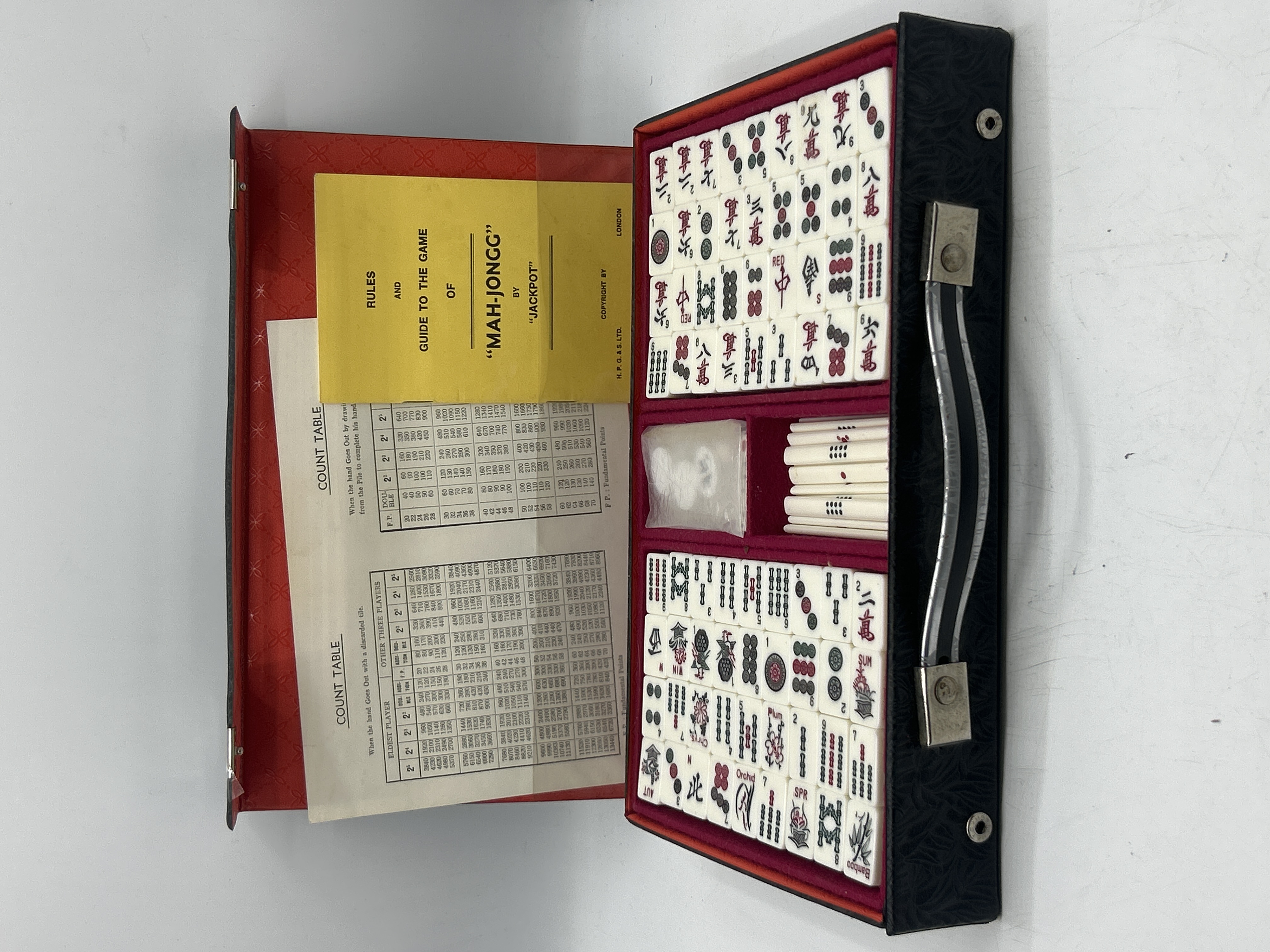 A Vintage H. P. Gibson and Sons Ltd Mah-Jongg Set in Original Case