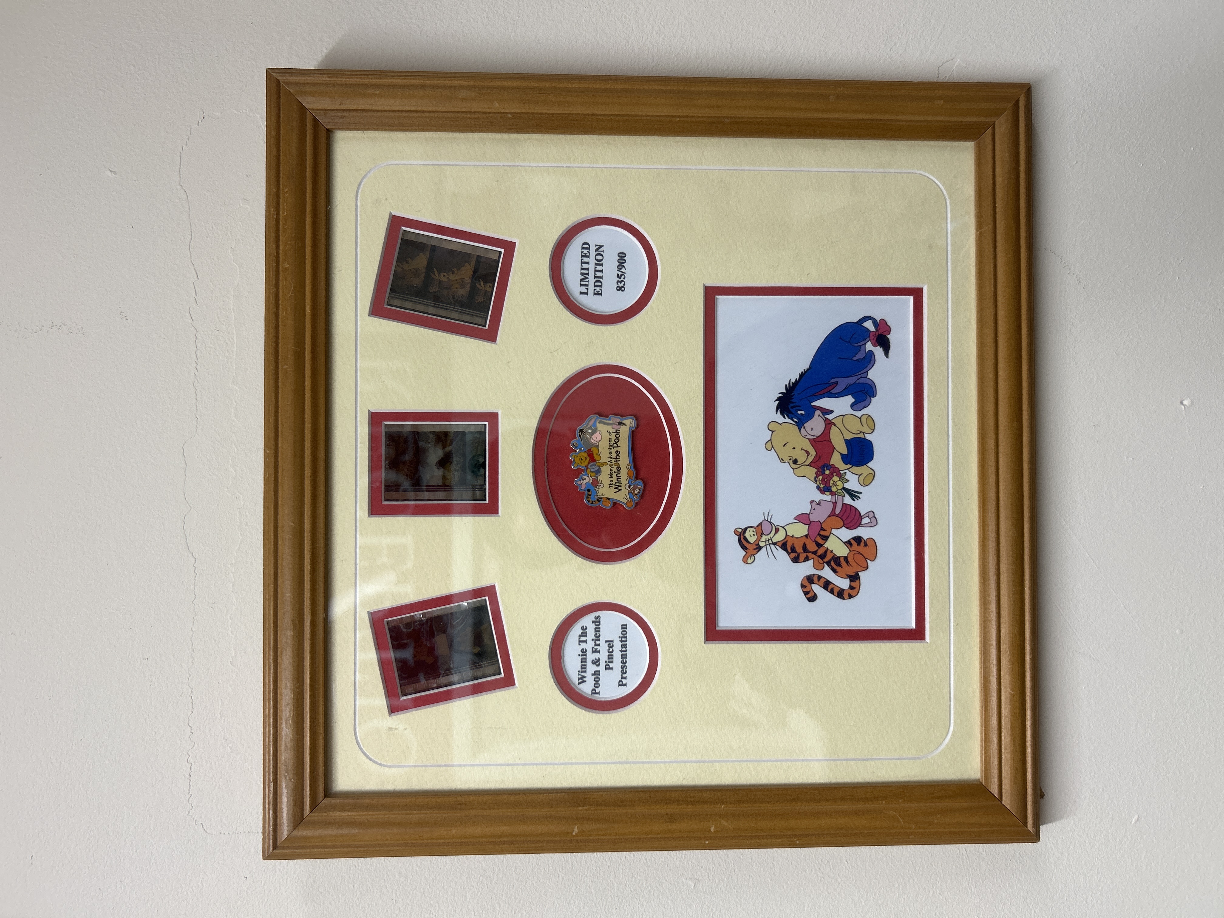 Walt Disney Winnie the Pooh and Friends Limited Edition Pincel Film Cell Presentation