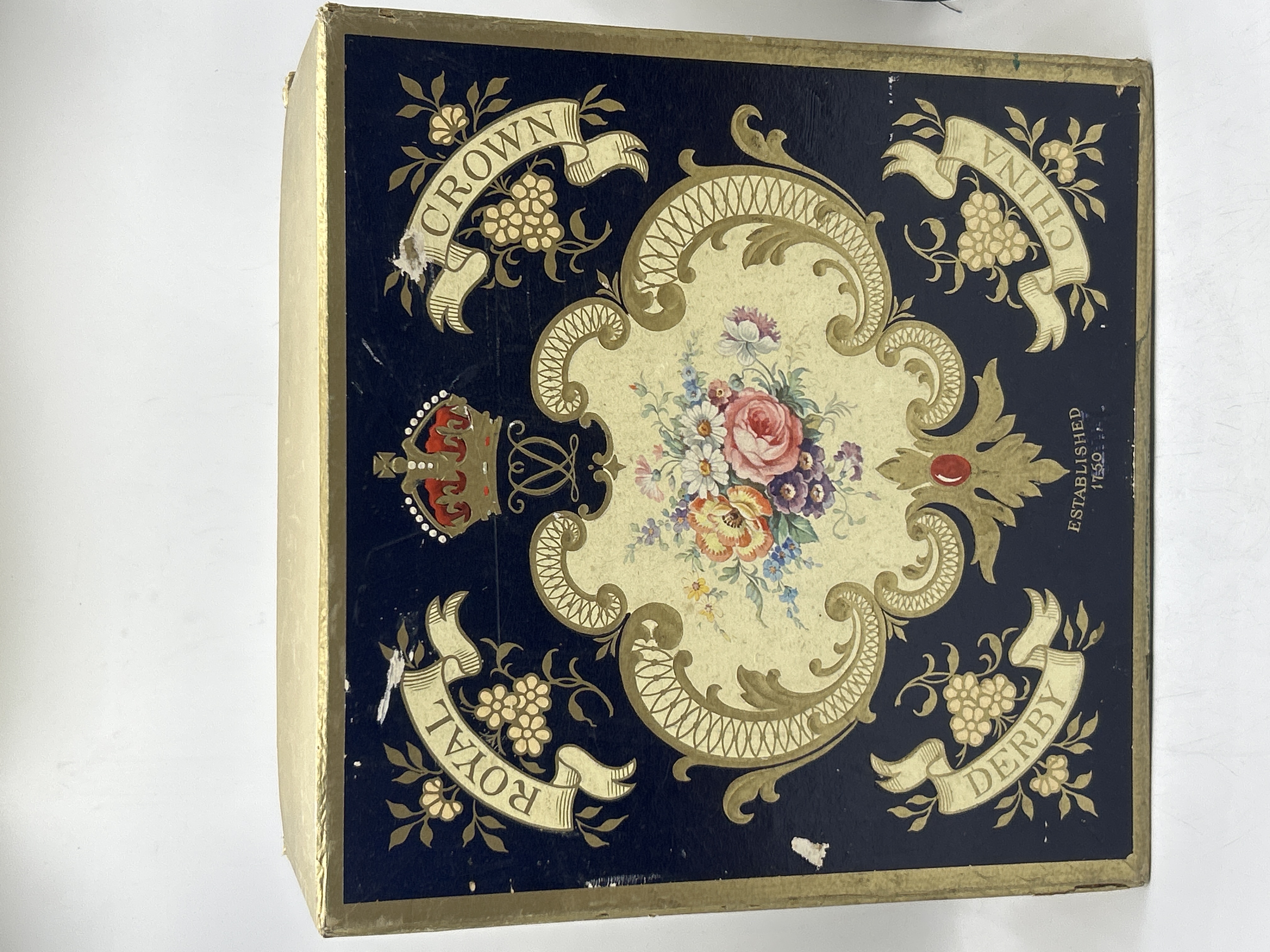 A Royal Crown Derby Derby Posies pattern presentation box