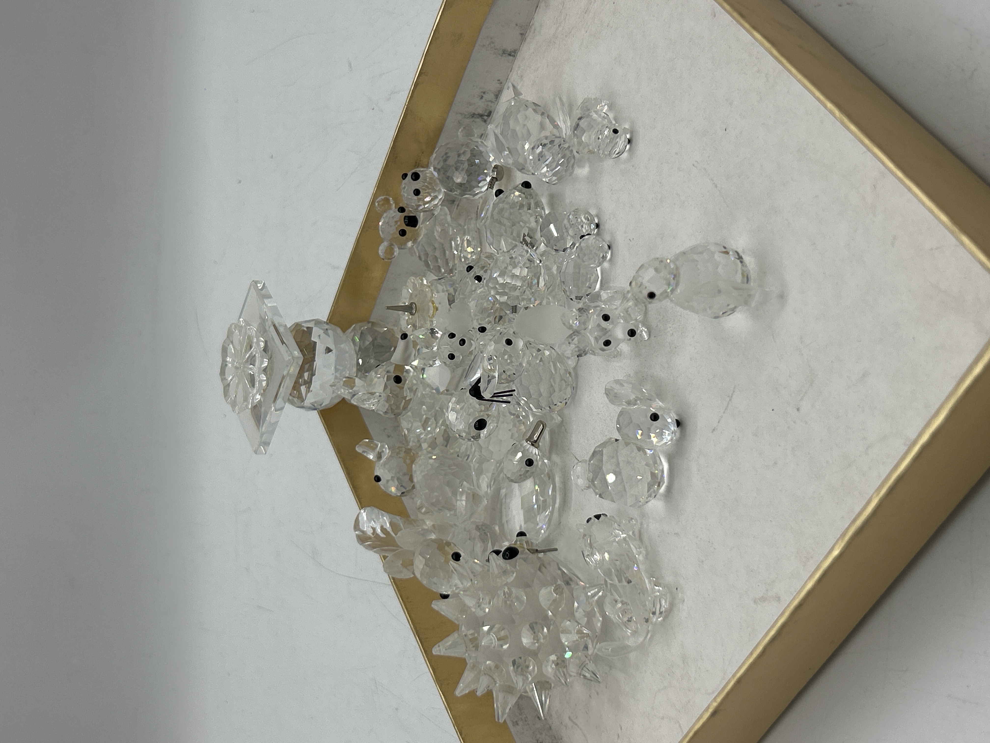 A Collection of Faceted Lead Crystal Animal Figurines