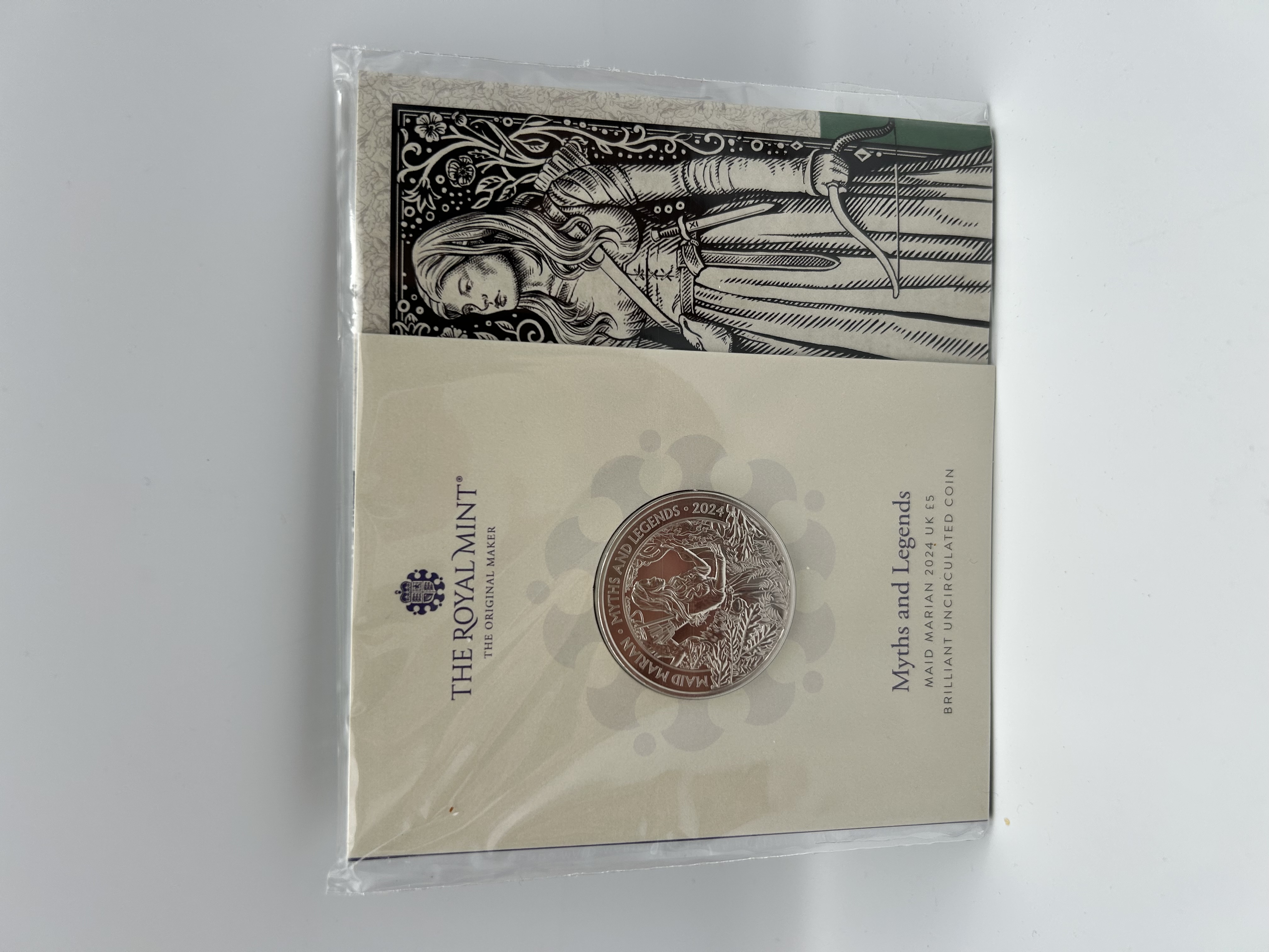 2024 UK Myths and Legends Maid Marian £5 Brilliant Uncirculated Coin