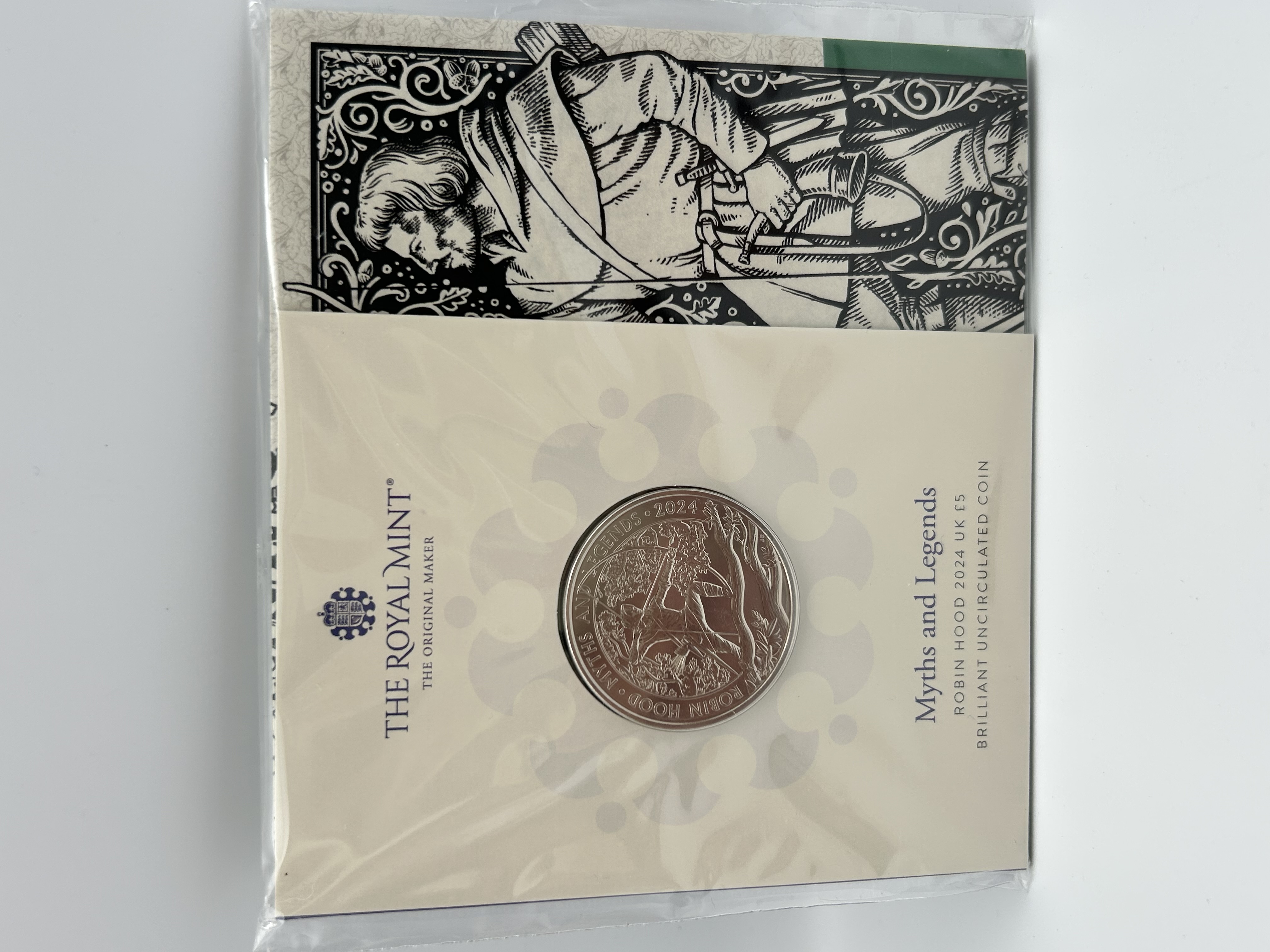 2024 UK Robin Hood Myths and Legends Five Pound Brilliant Uncirculated Coin Pack