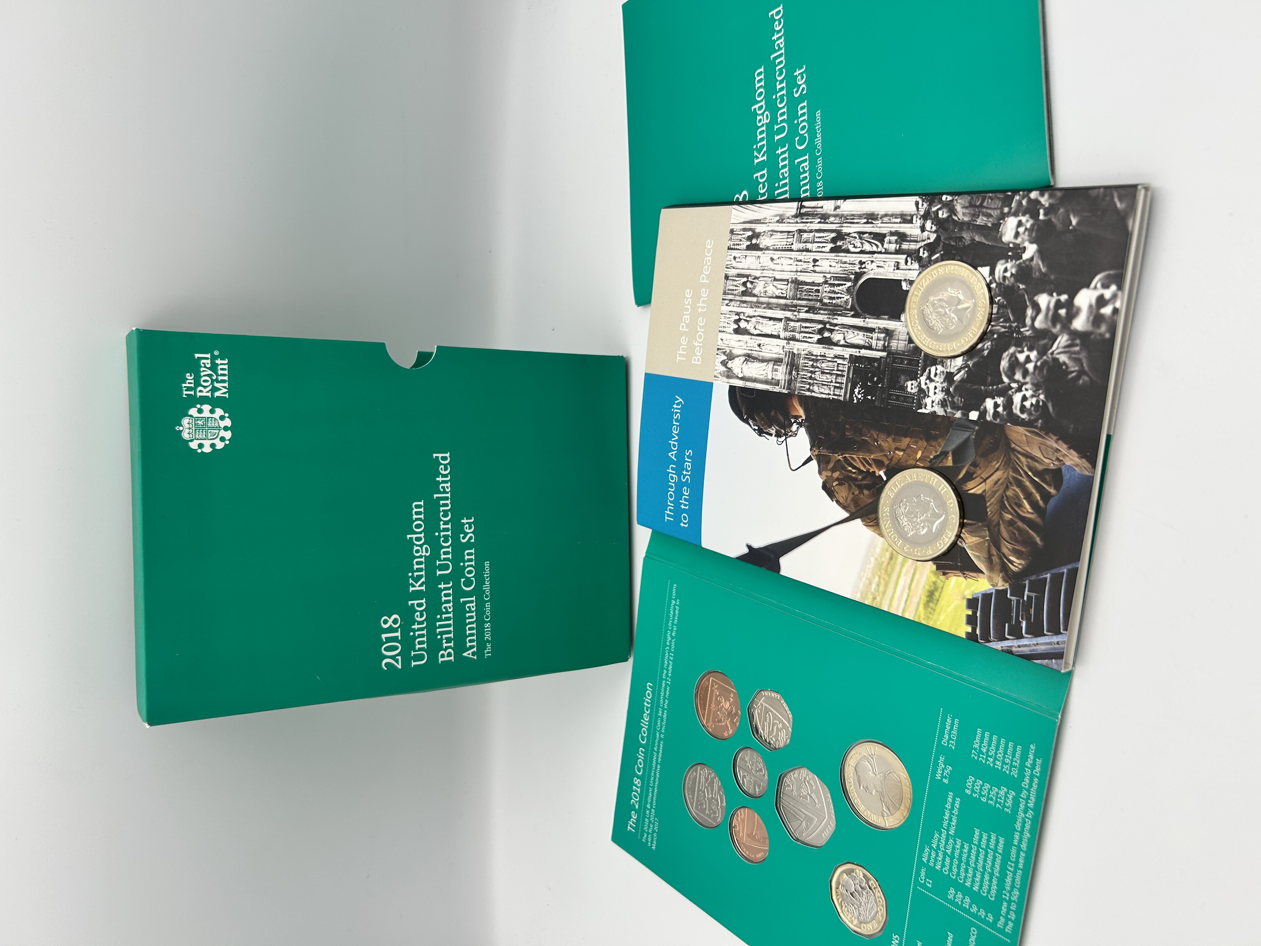 2018 UK Royal Mint Brilliant Uncirculated Annual Coin Set