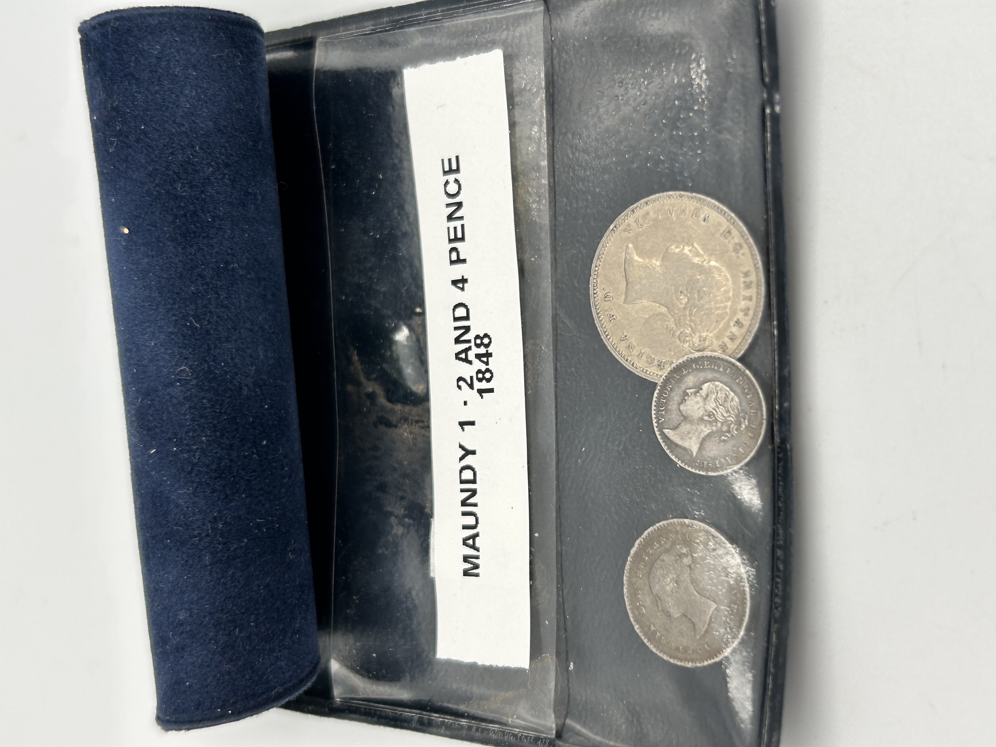 Three UK Victorian Silver Maundy Coins, 1848