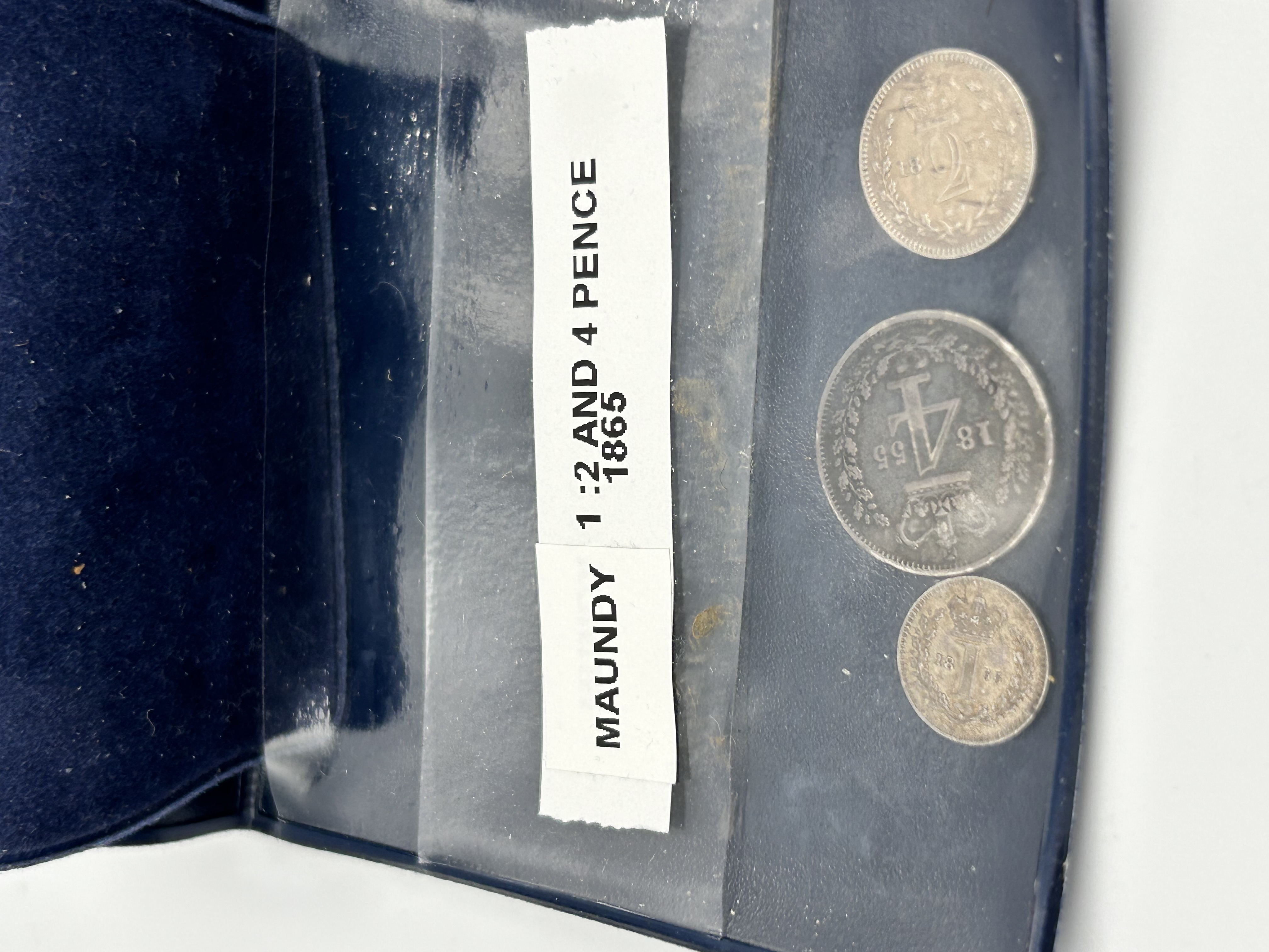 Three UK Queen Victoria Silver Maundy Coins, 1855