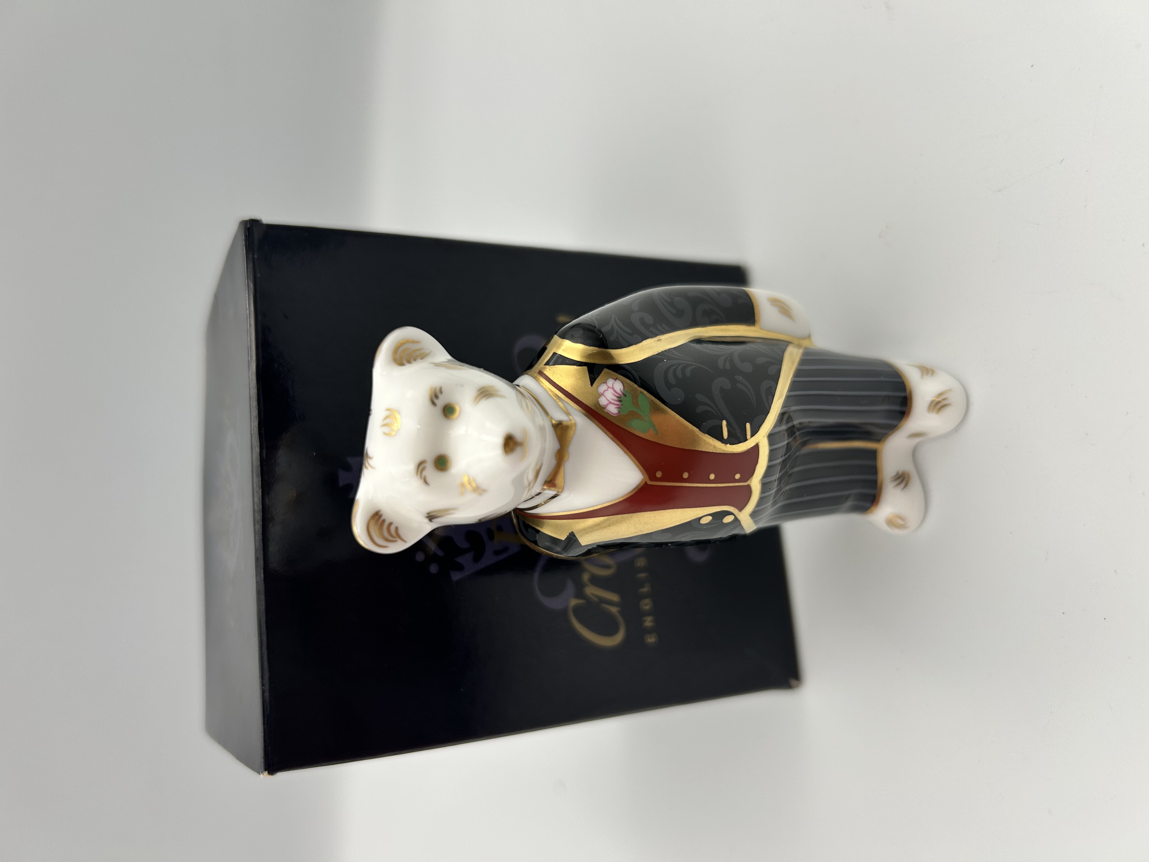 Royal Crown Derby Miniature Bear Collection Groom Figurine