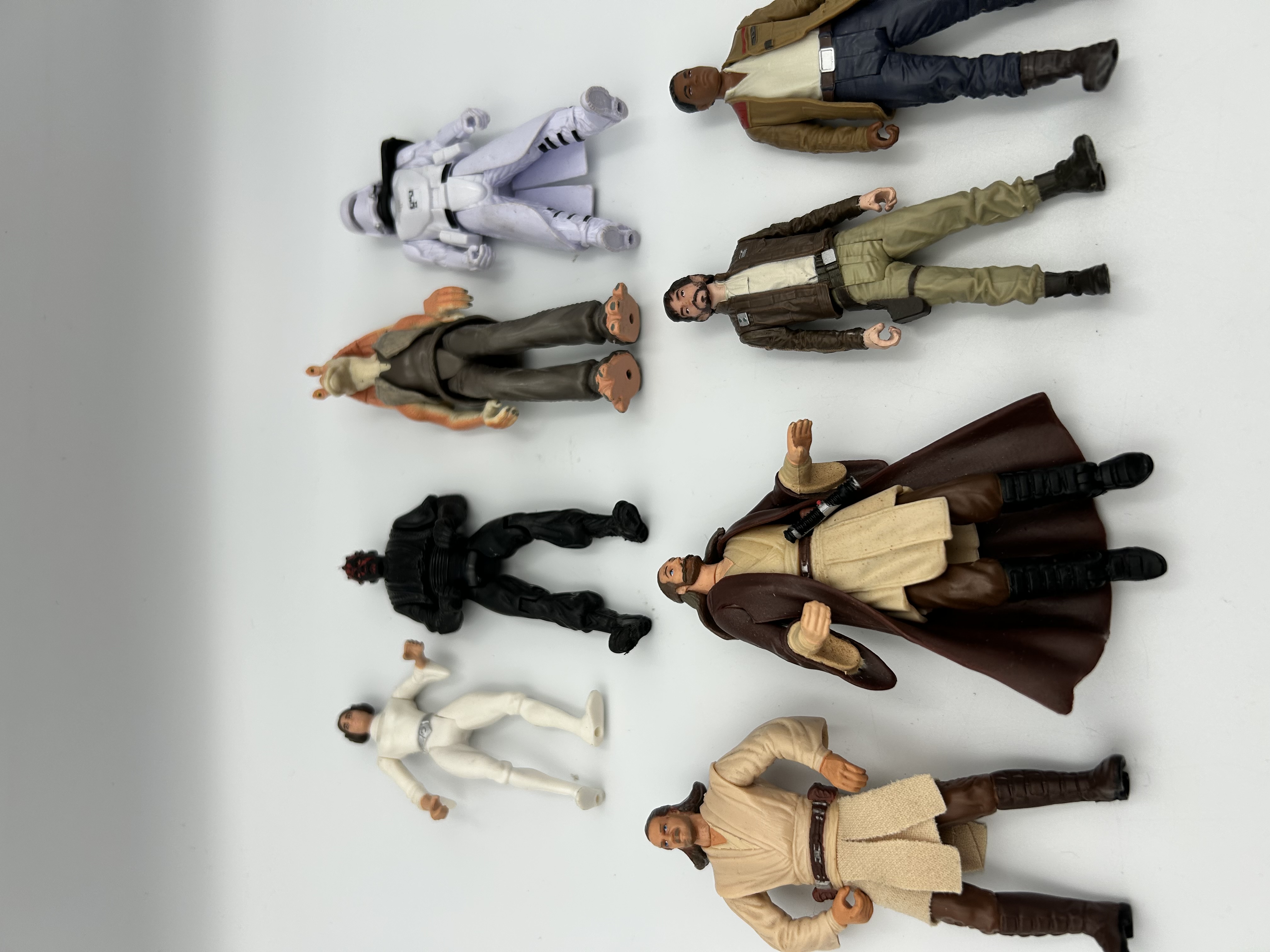 A Collection of Eight Star Wars Action Figures by Hasbro