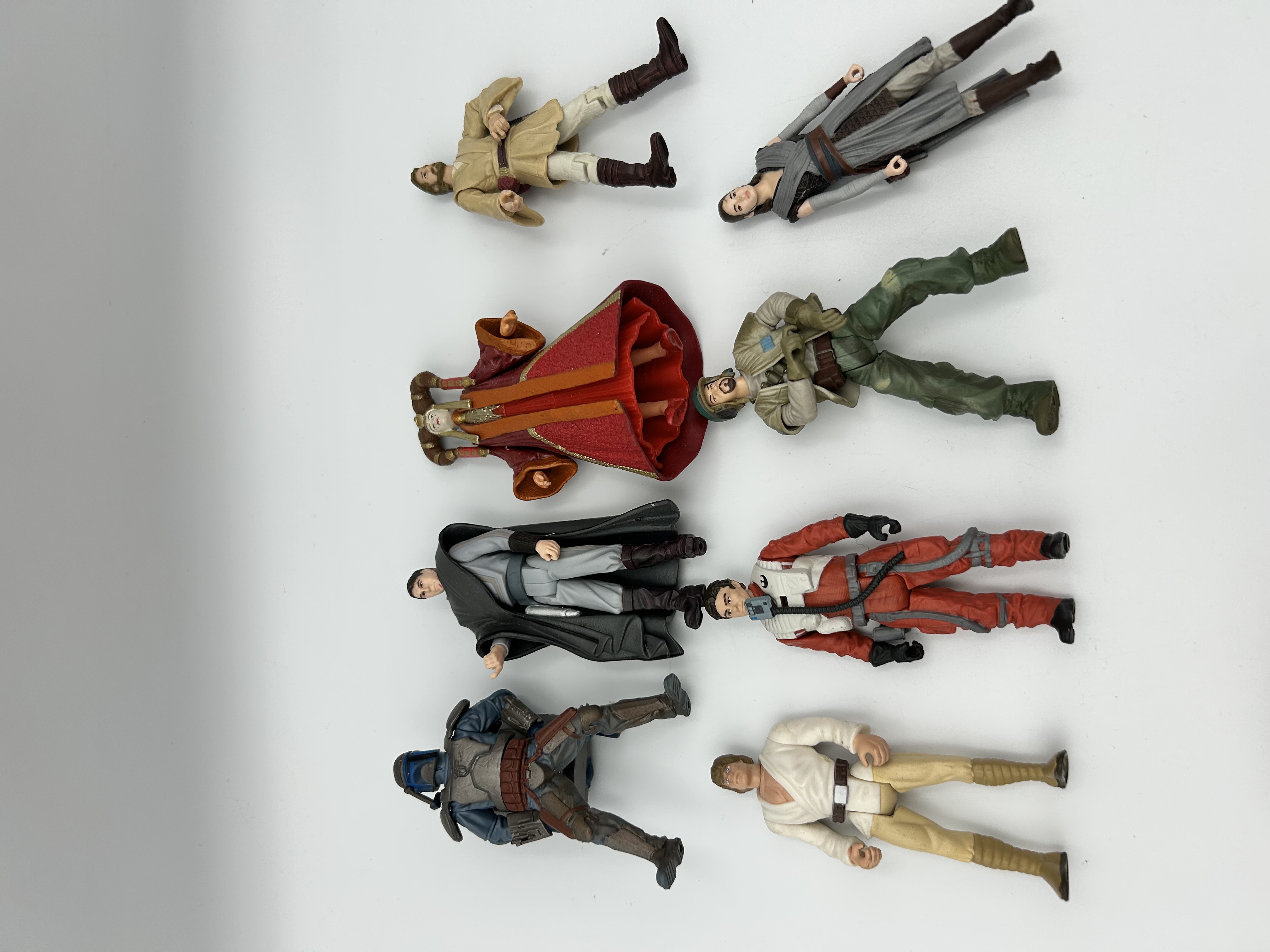 A Collection of Eight Star Wars Hasbro 3.75 Inch Action Figures