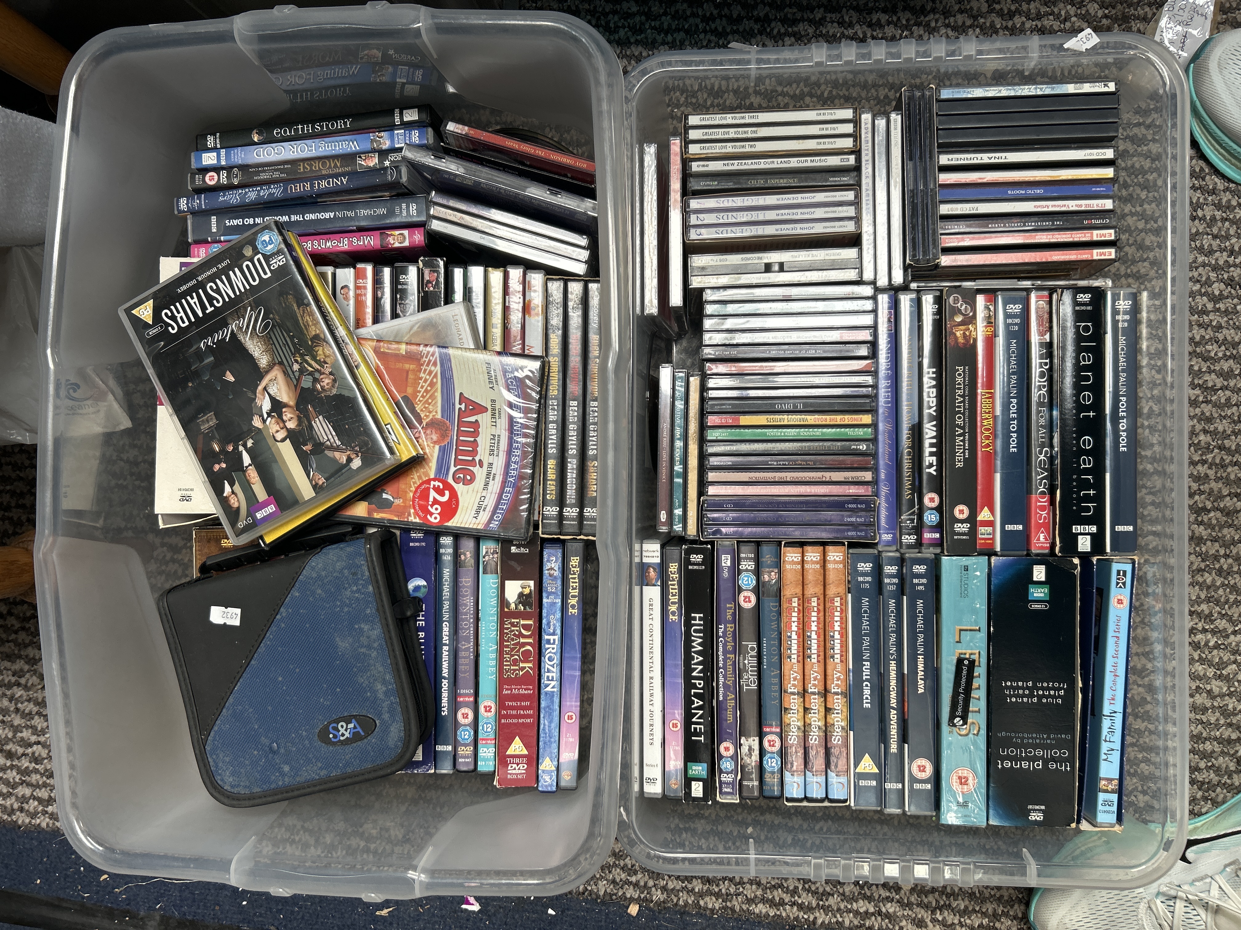 A Large Collection of DVDs and Music CDs Including BBC Natural History and Television Series