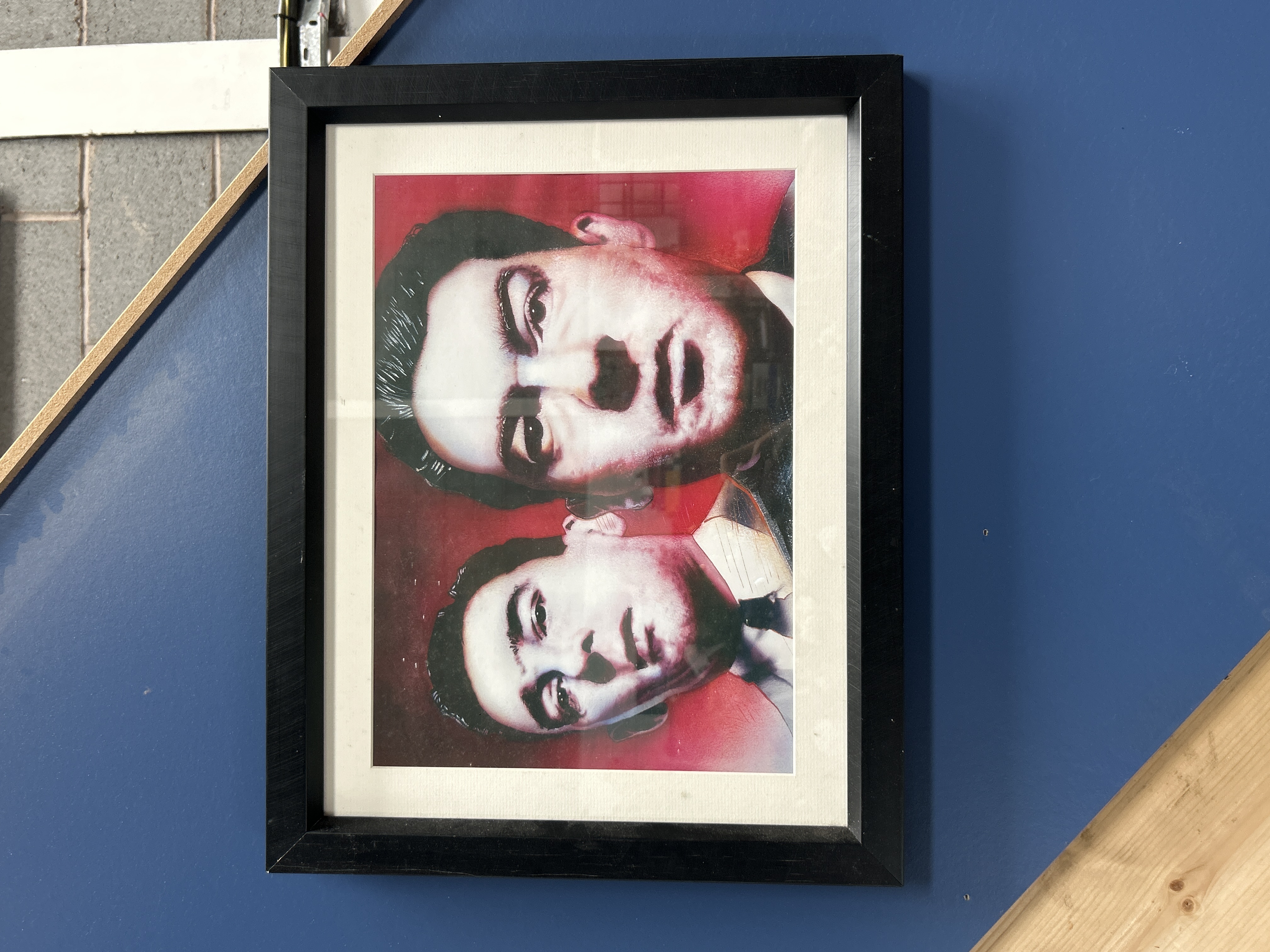 A Framed Graphic Art Print of the Kray Twins
