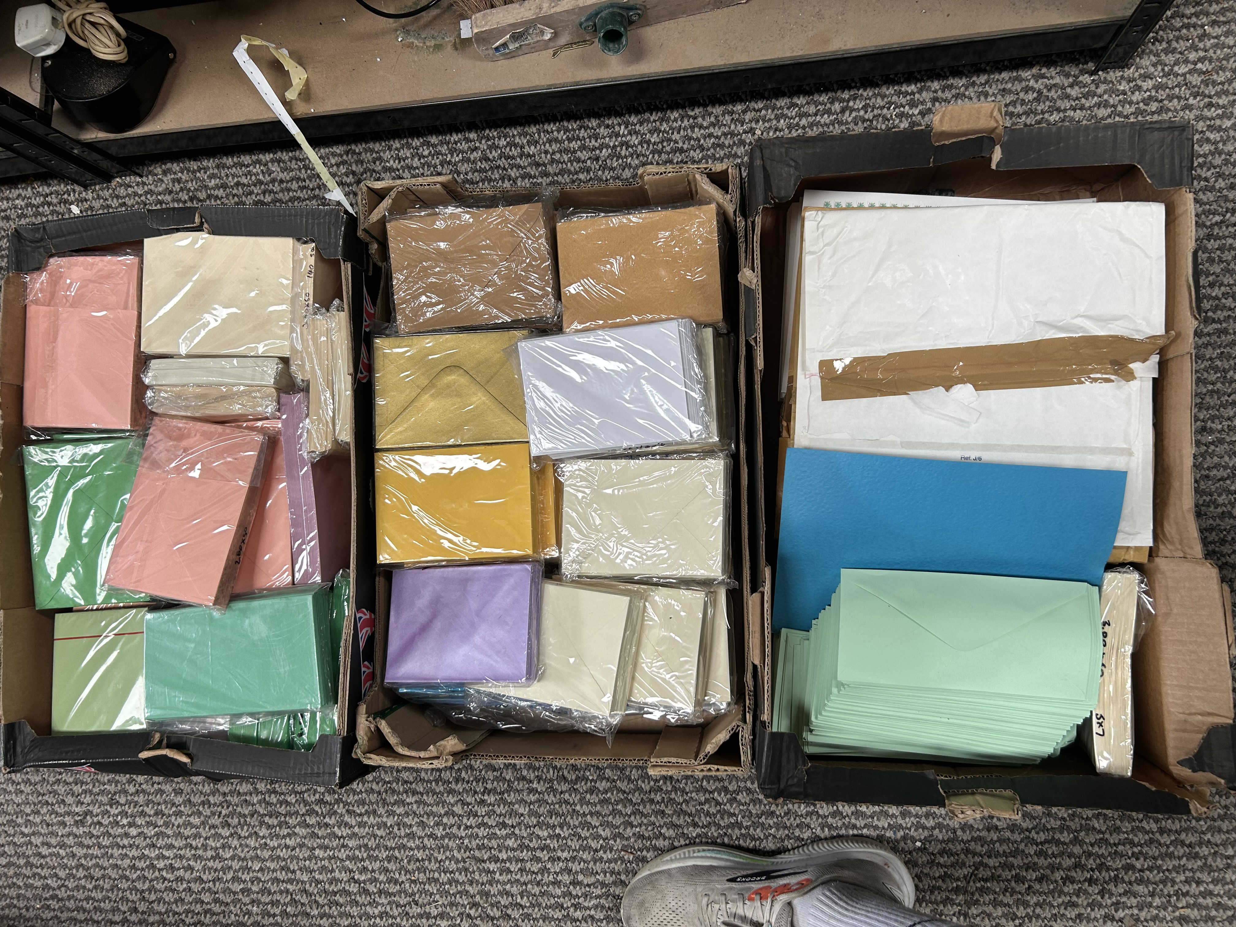 A Large Collection of Assorted Blank Cards and Envelopes