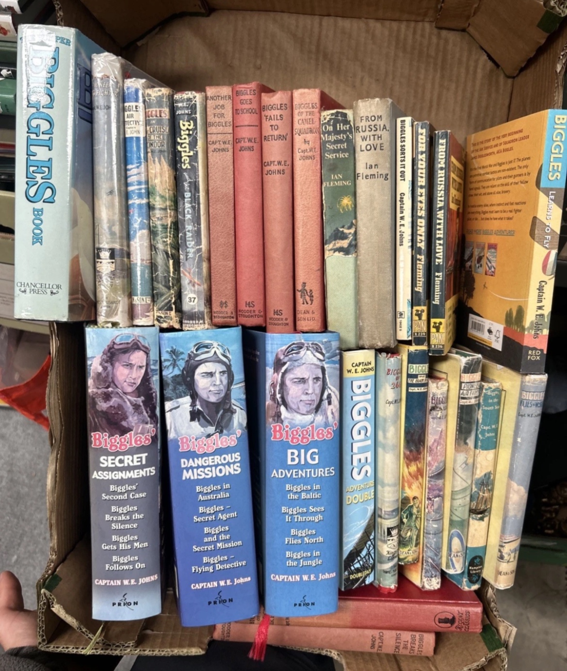 A Collection of Adventure Novels by Captain W. E. Johns and Ian Fleming