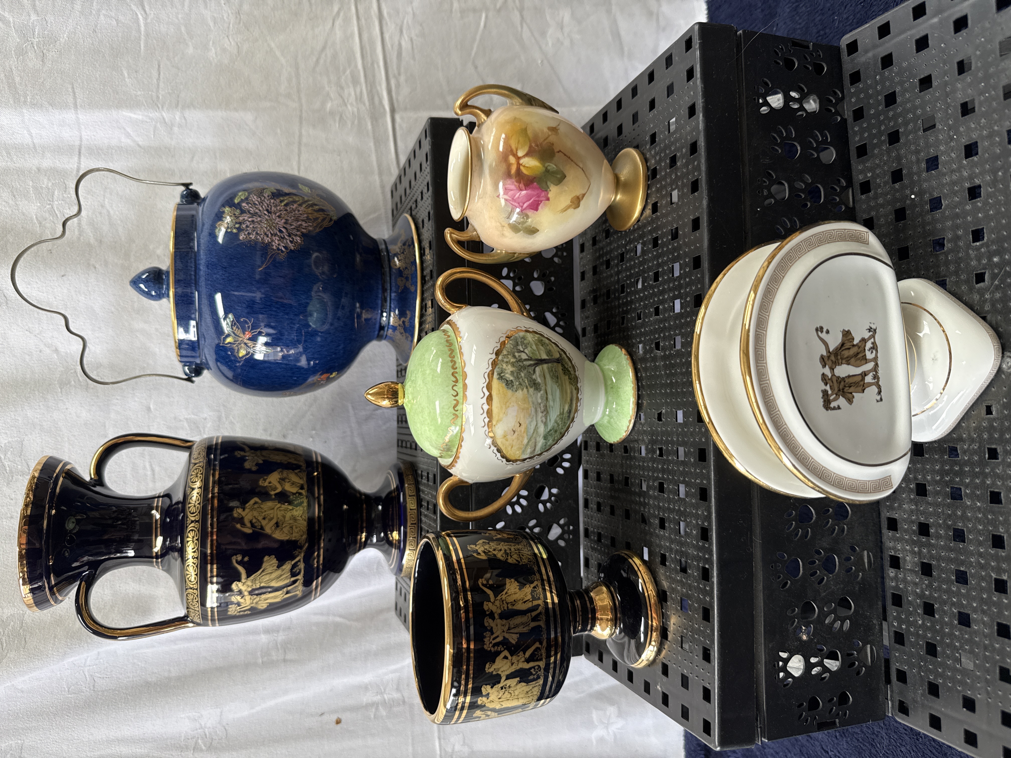 A Collection of Assorted Decorative Ceramics Including Neoclassical and Floral Items