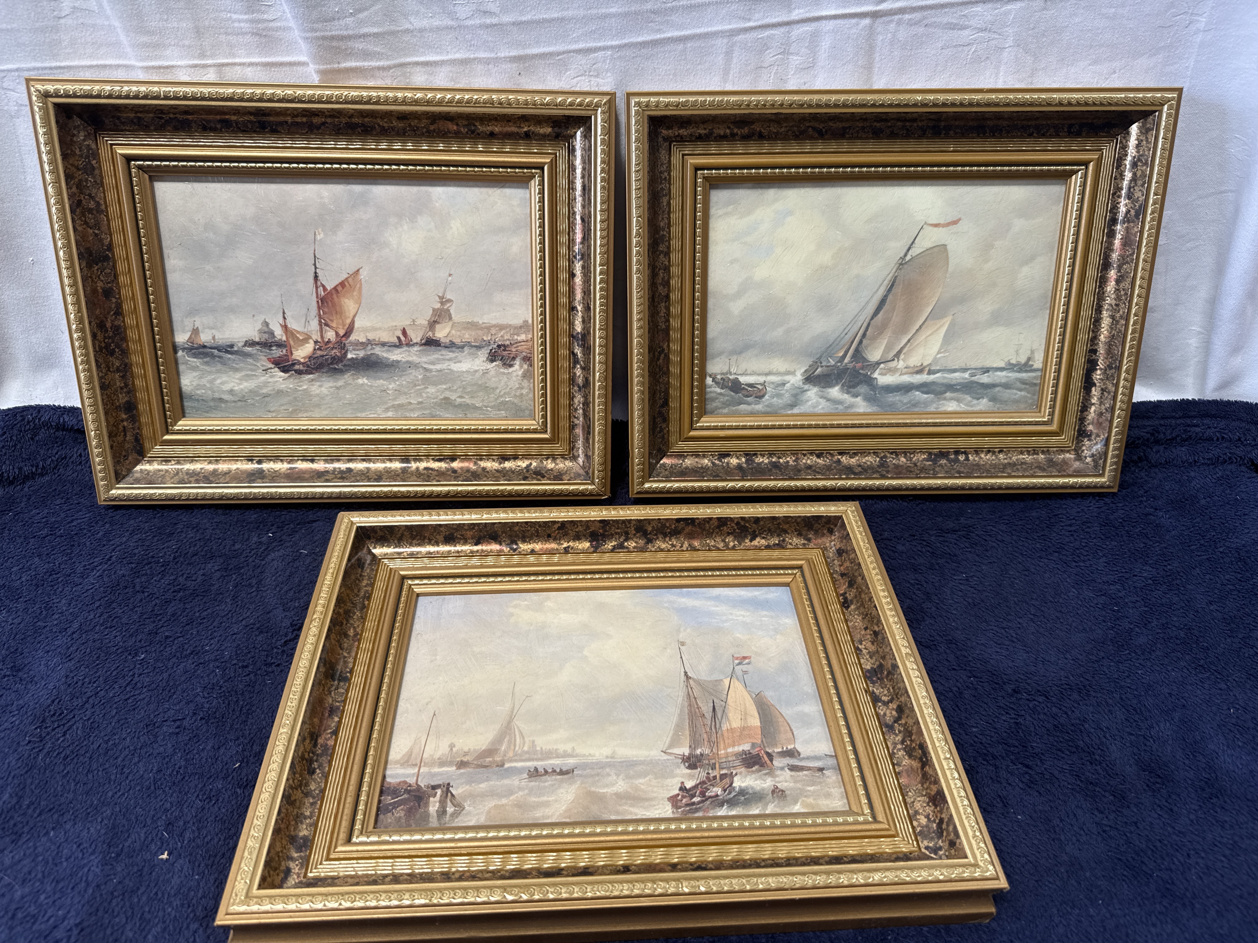 J. W. Carmichael, A Trio of Framed Maritime Prints