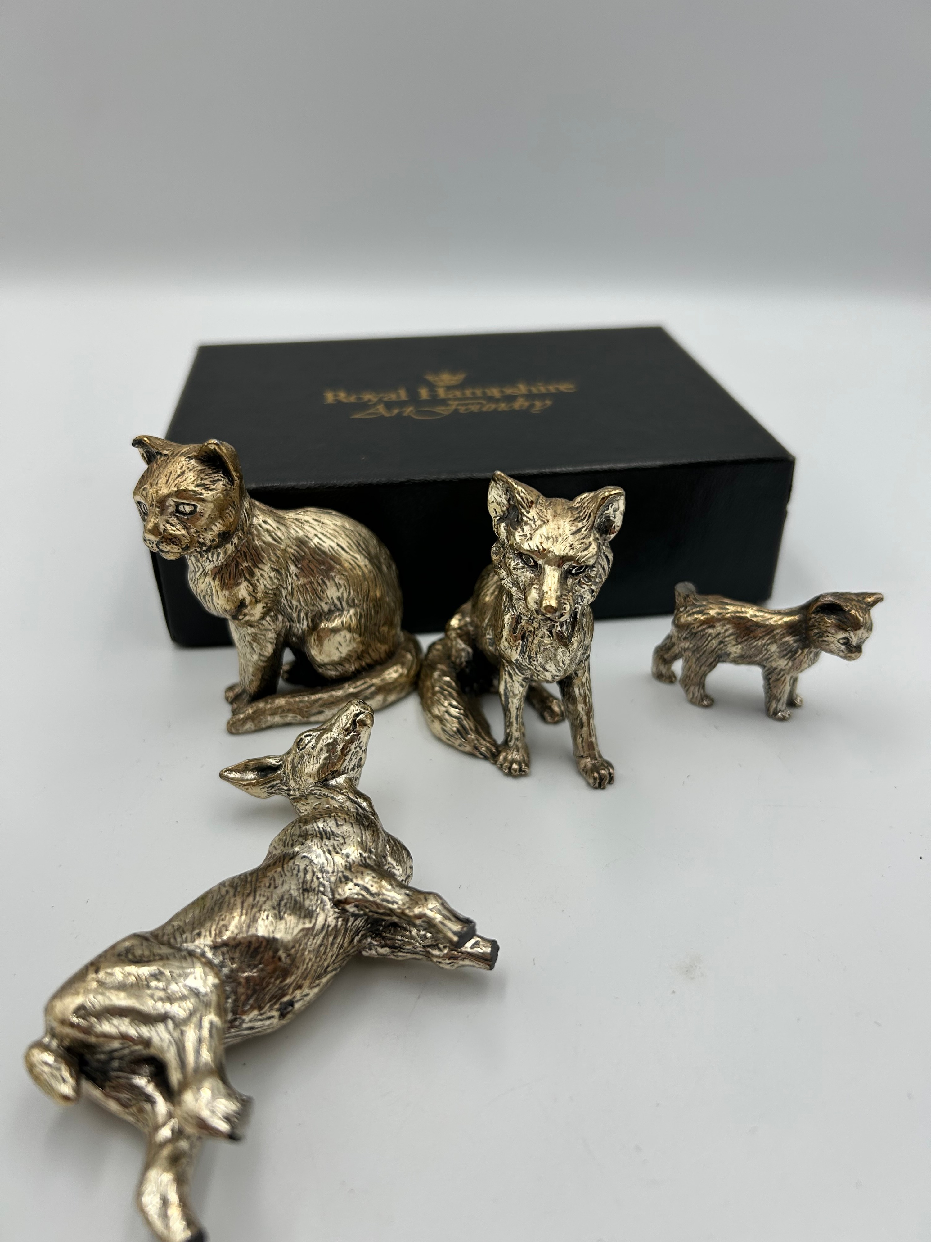 Royal Hampshire Art Foundry White Metal Collection of Figurines