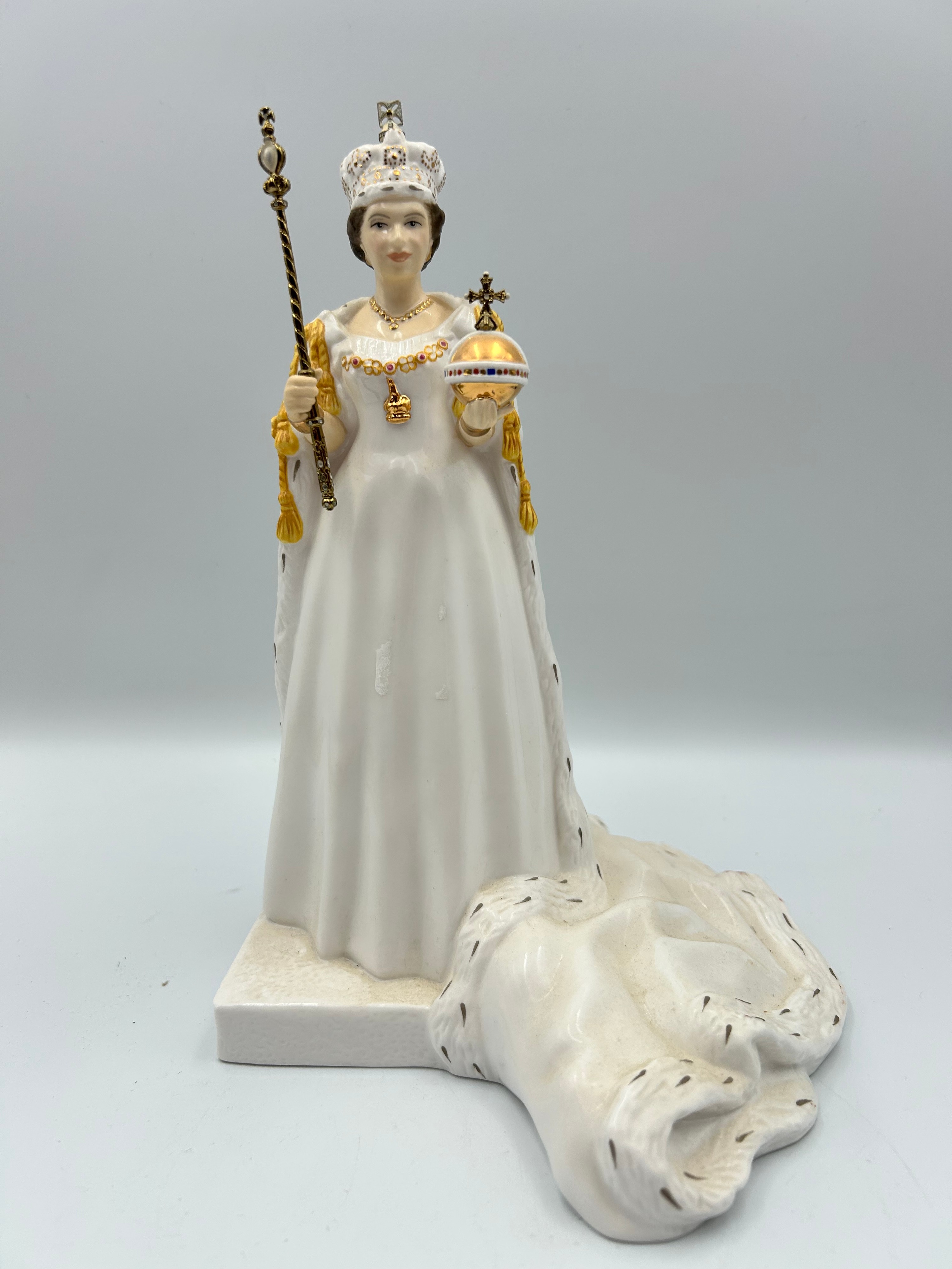 Diamond Jubilee Queen Elizabeth II Bone China Figurine by Coalport, 2012