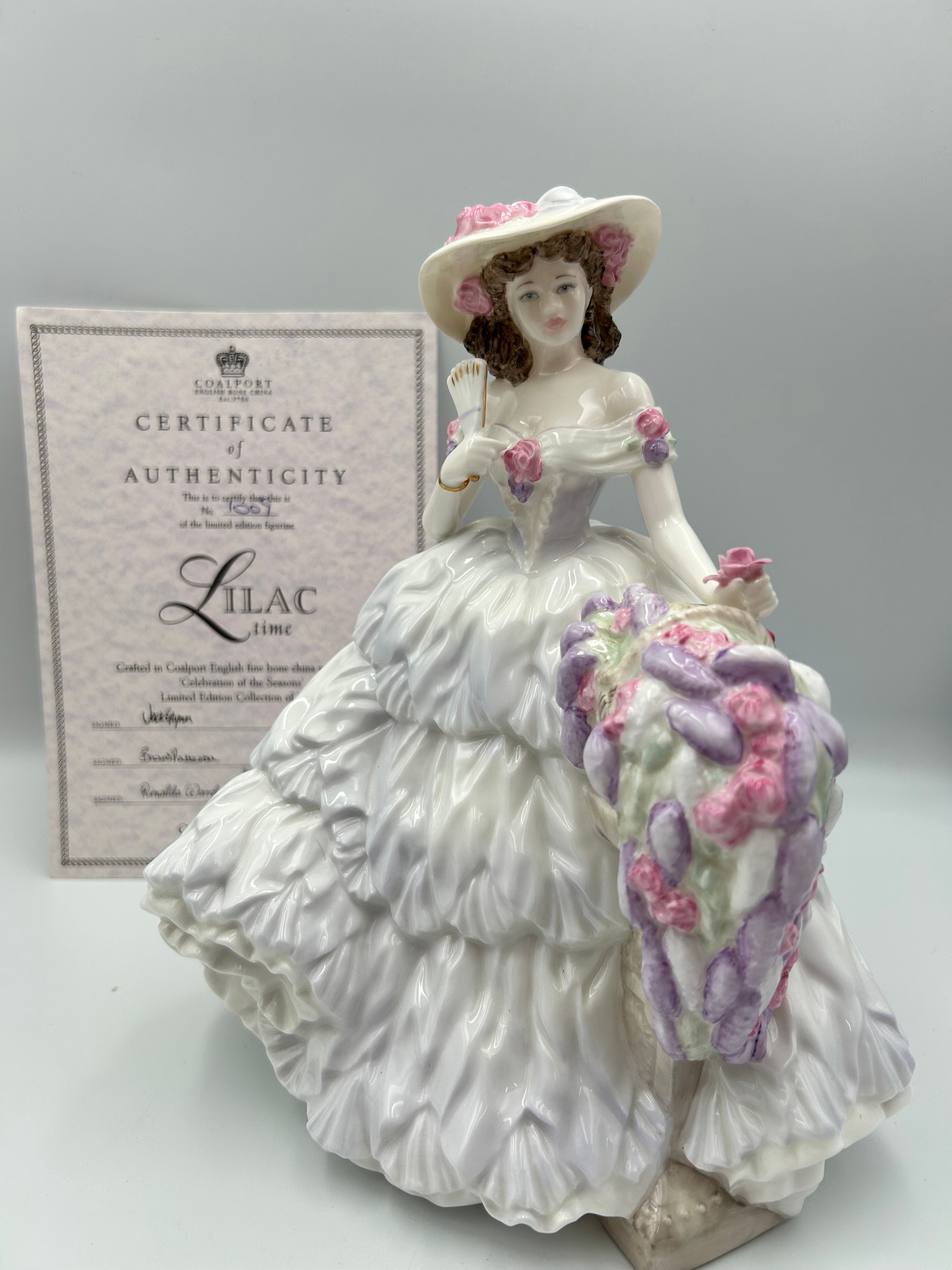 Coalport Fine Bone China Lilac Time Figurine by Jack Glynn, CW 328