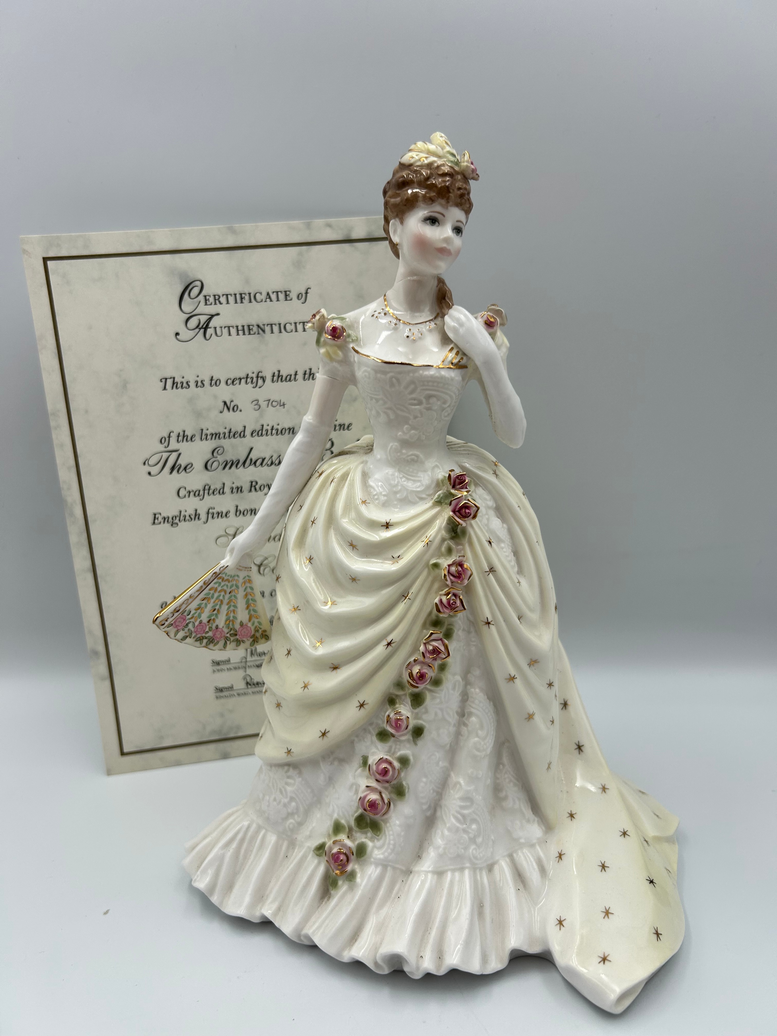 Royal Worcester Fine Bone China The Embassy Ball Figurine by John Bromley 1996