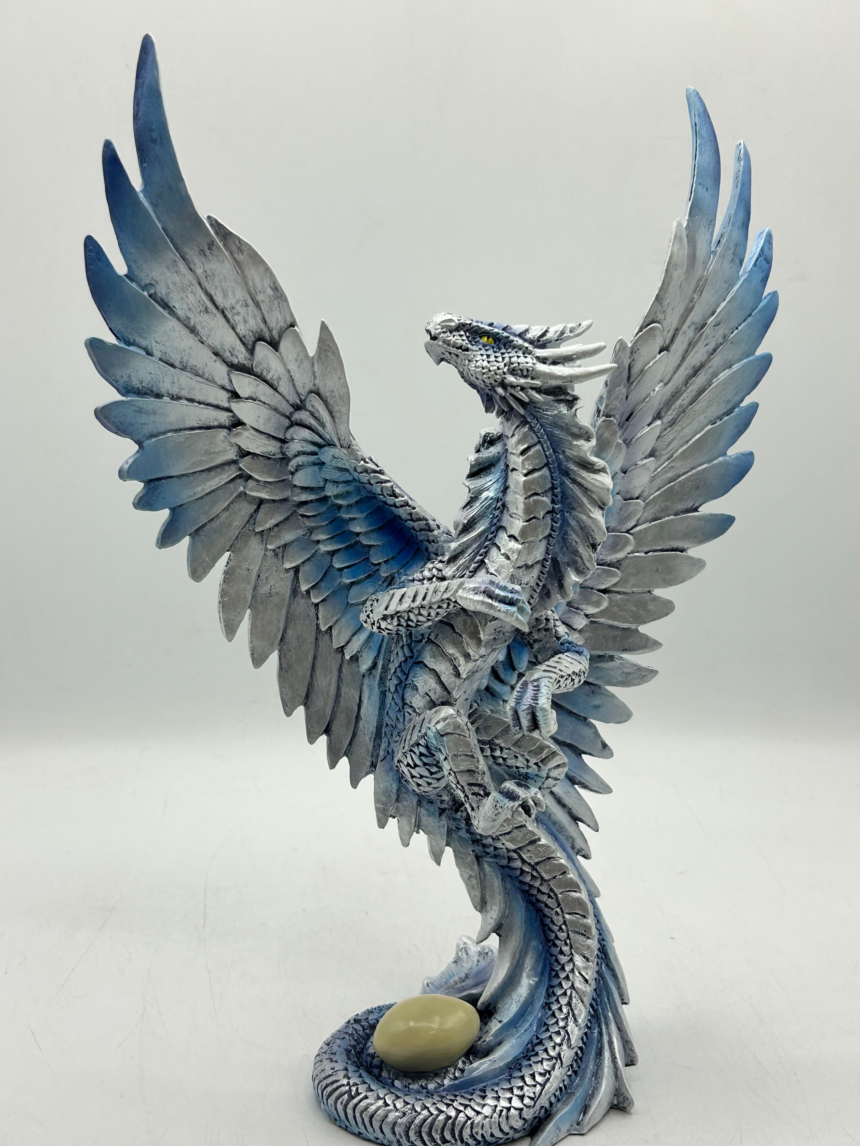 Anne Stokes Age of Dragons? Resinous? Wind Dragon Figurine with Egg, 11"