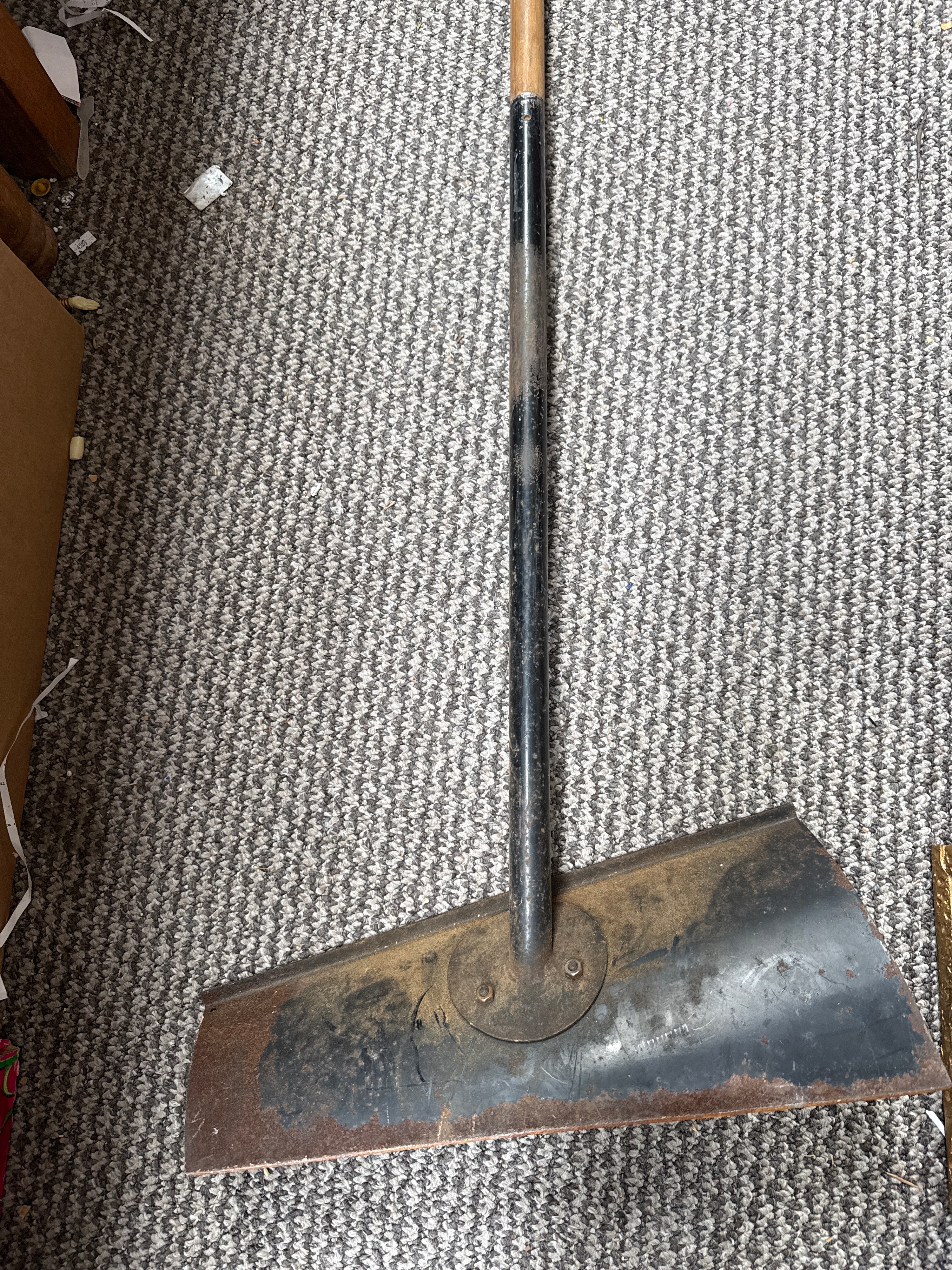 Vintage Steel and Wood Heavy-Duty Floor? / Ice Scraper?