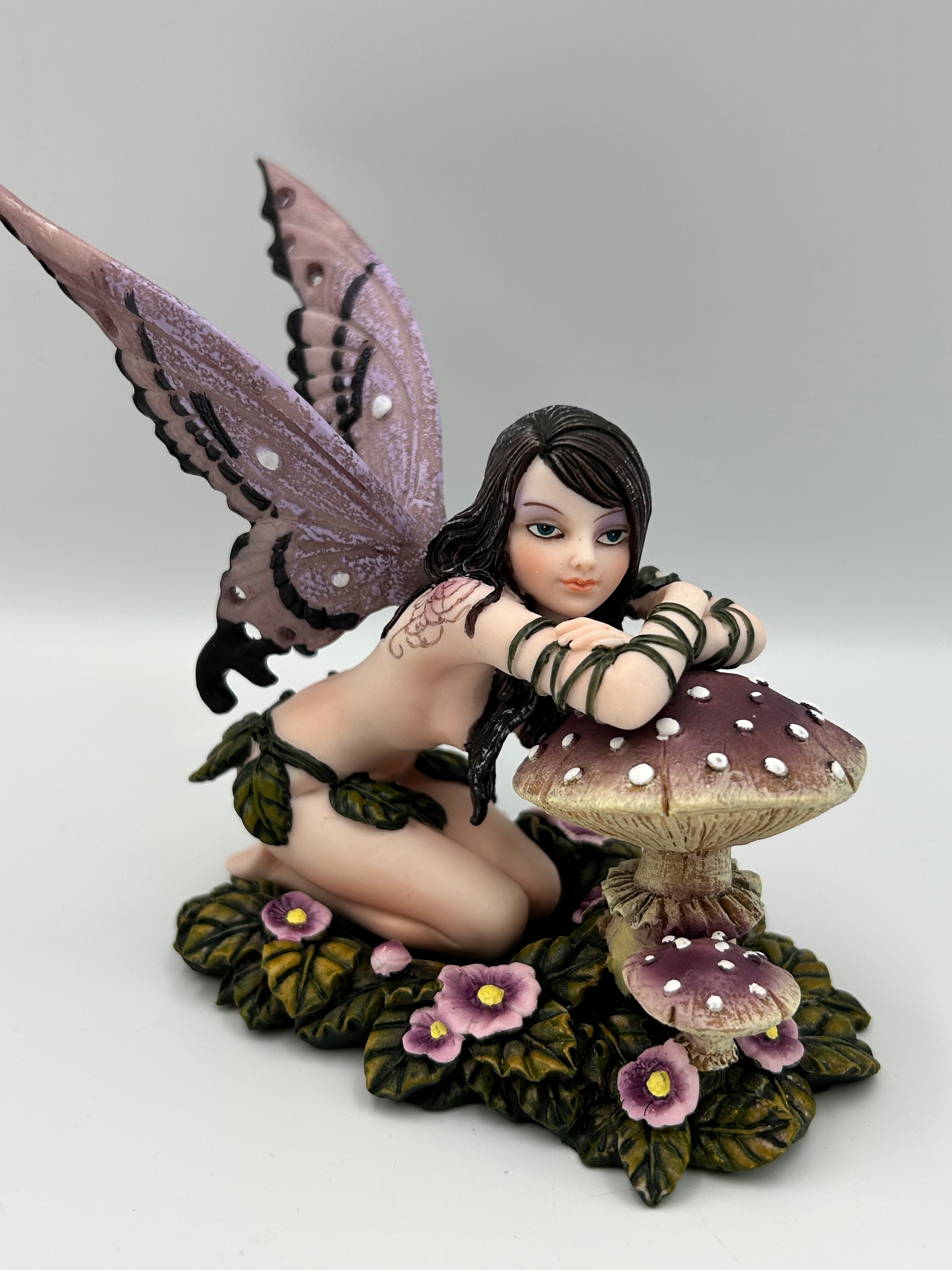 Nemesis Now Hand-Painted Cold-Cast Resin Serena? Fairy and Mushroom Figurine