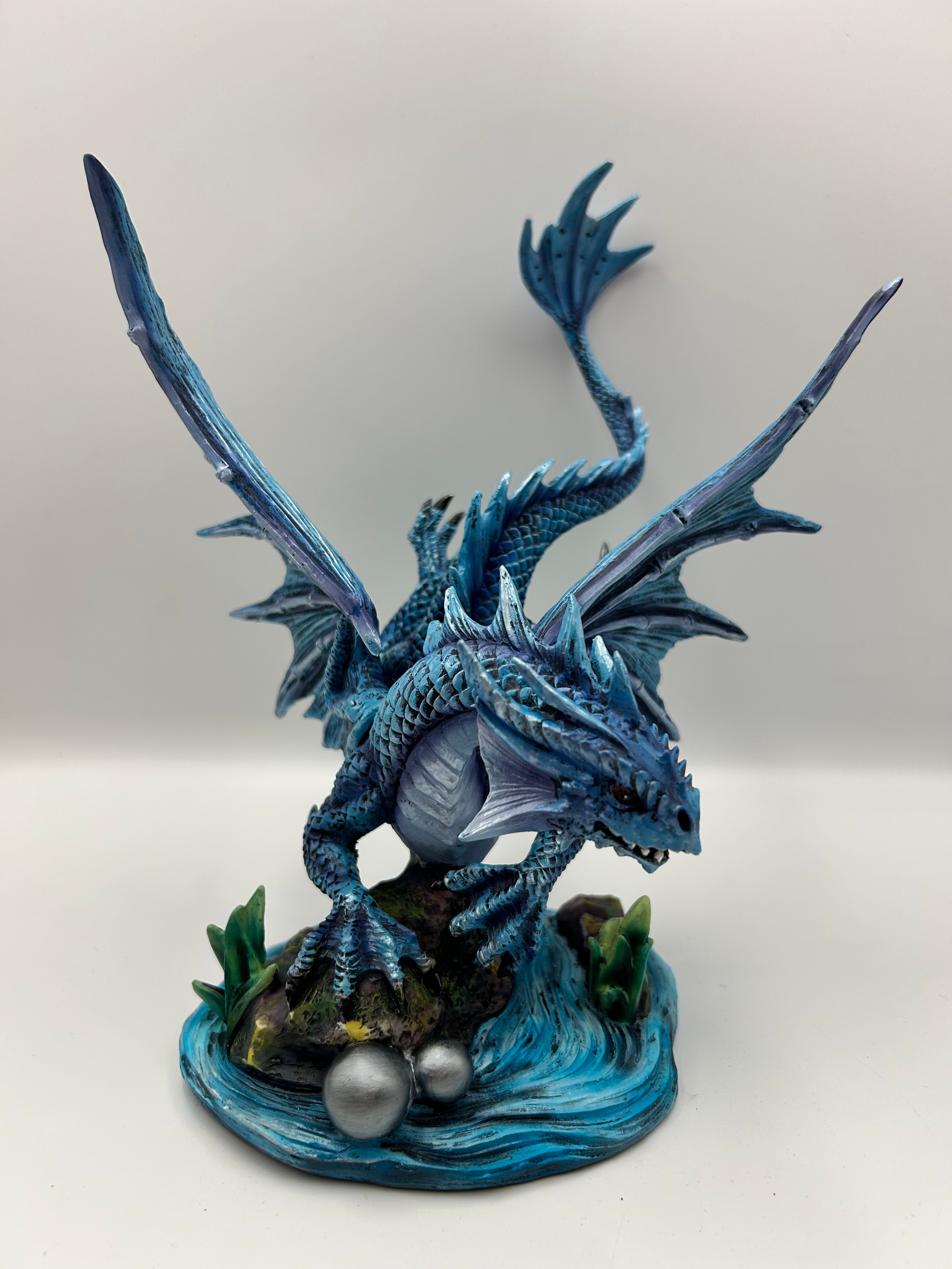 Nemesis Now Cast Resin Adult Water Dragon Figurine after Anne Stokes?
