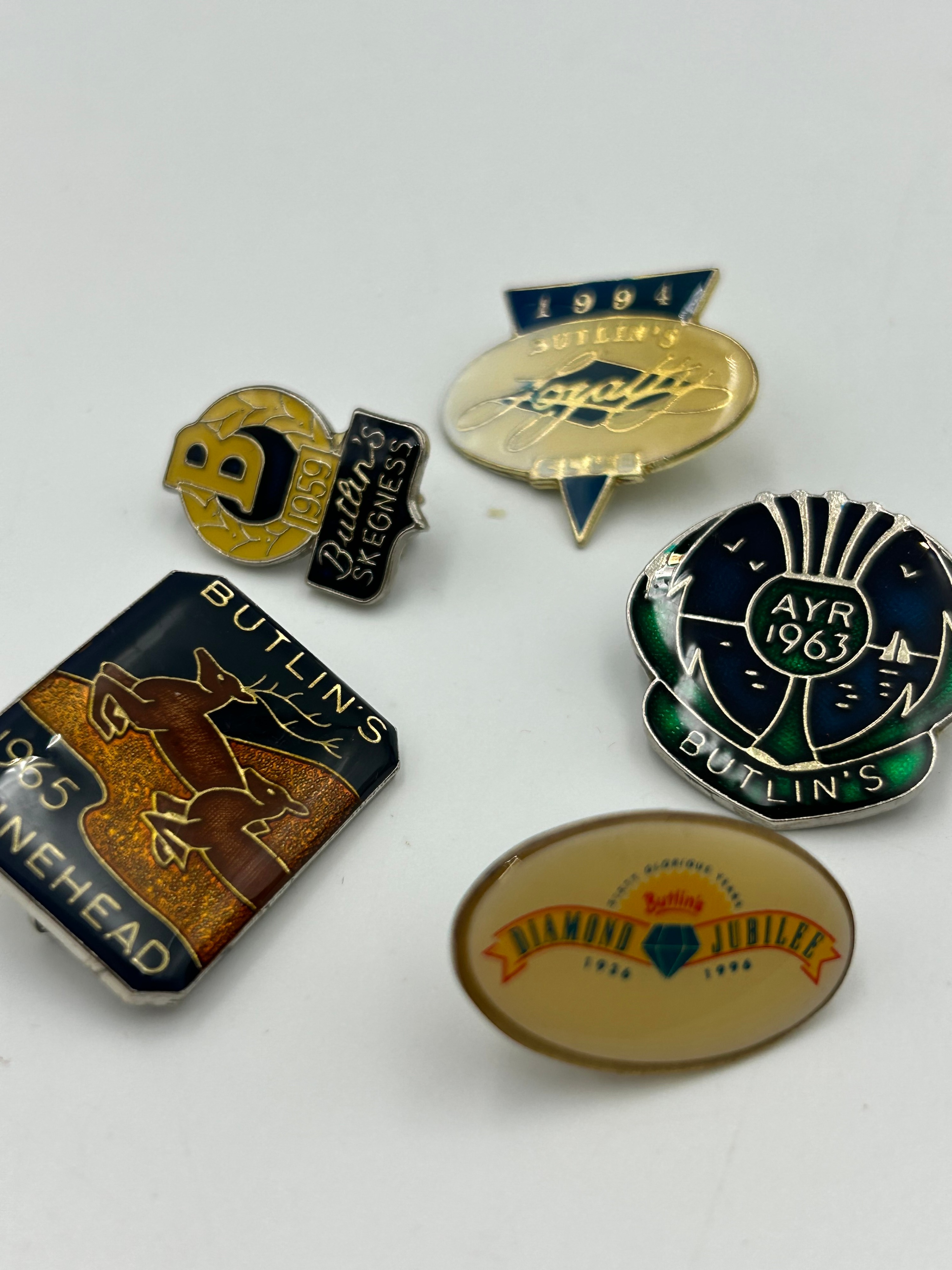 Mid-20th Century and Later Butlin's Enamel and Resin? Commemorative Badges