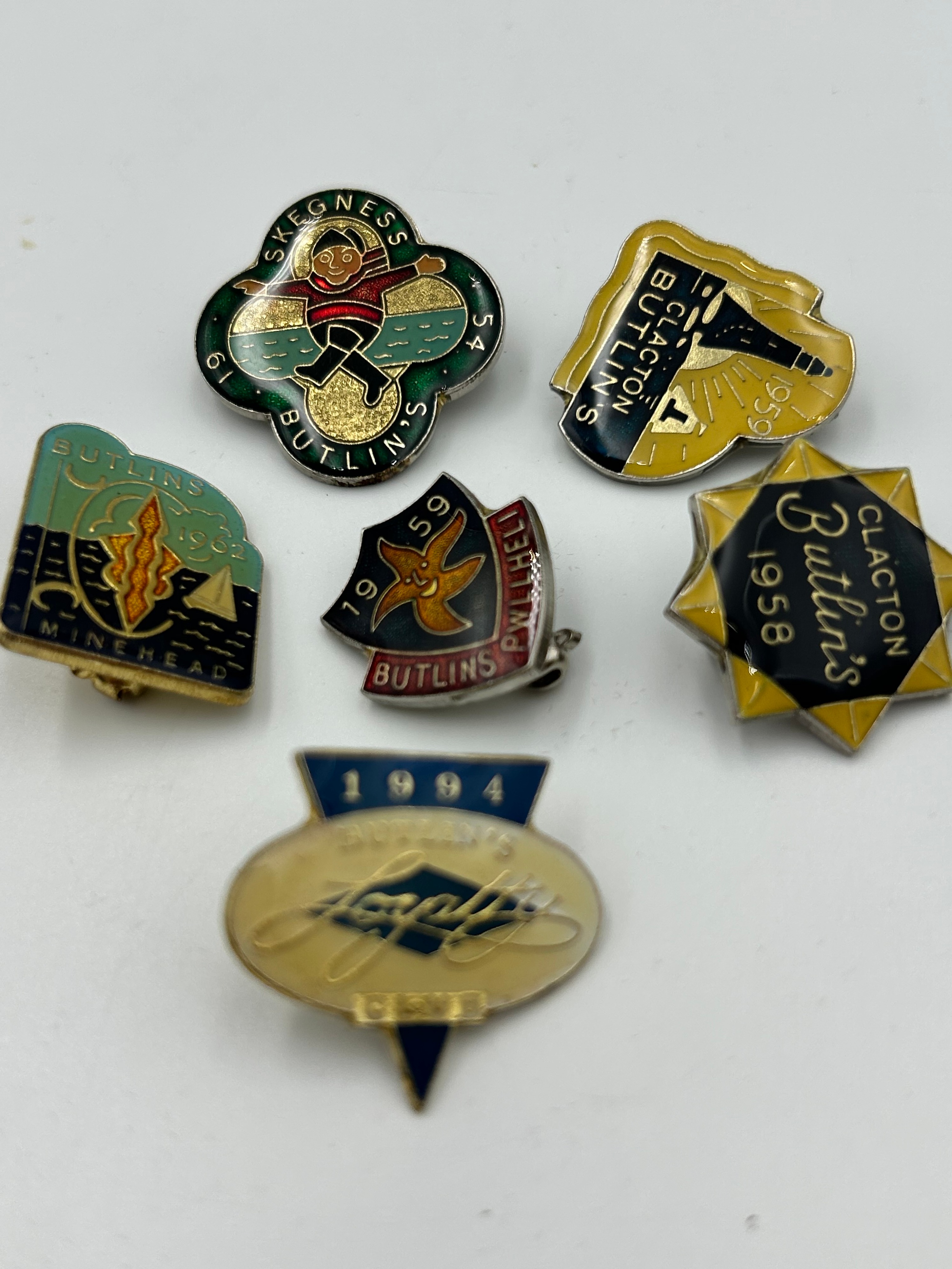 Butlin’s Enamel and White Metal? Holiday Camp Pin Badges, 1954-1994