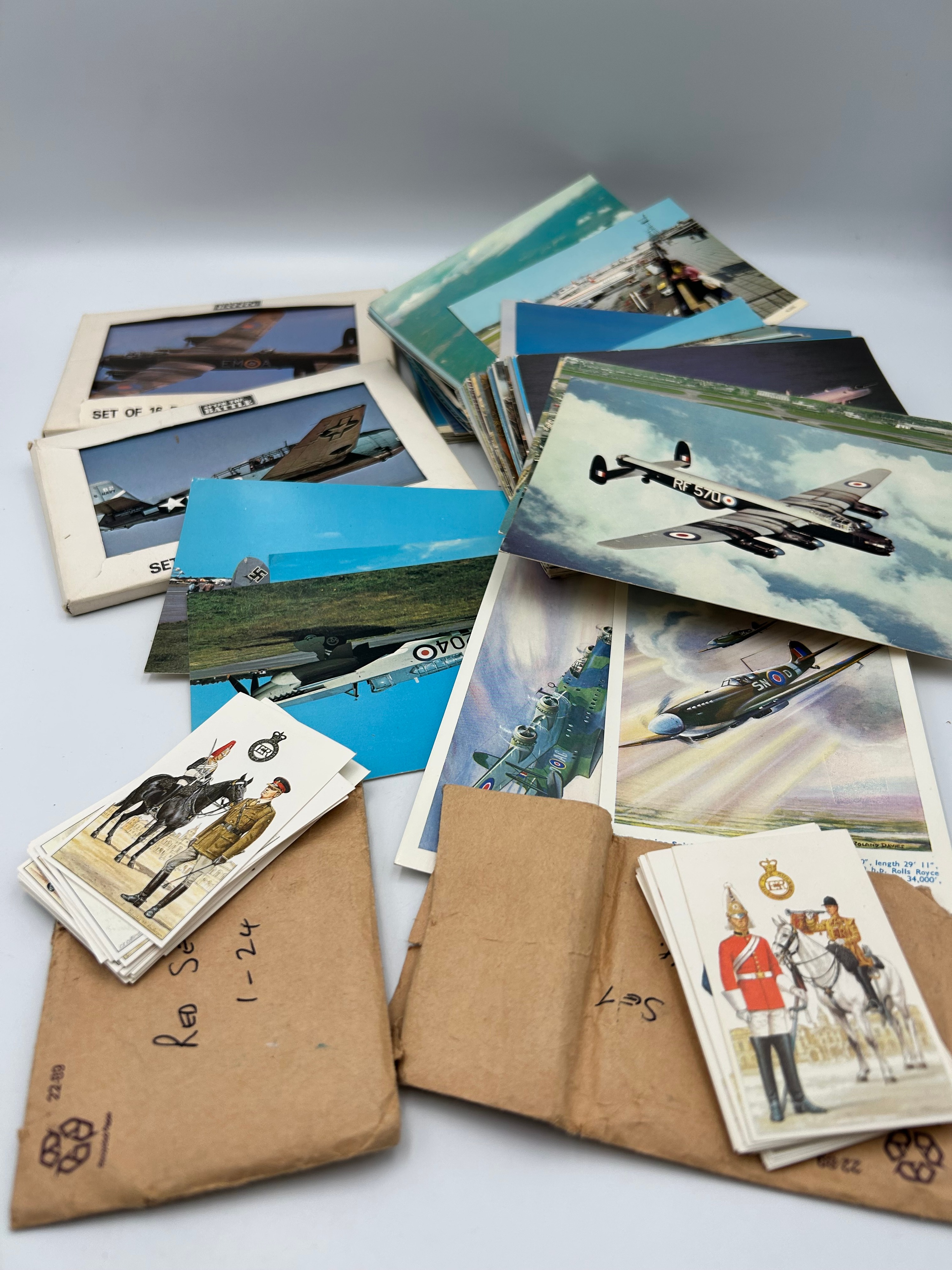 A Collection of Military Aviation and Uniform Cards including After the Battle and Roland Davies?