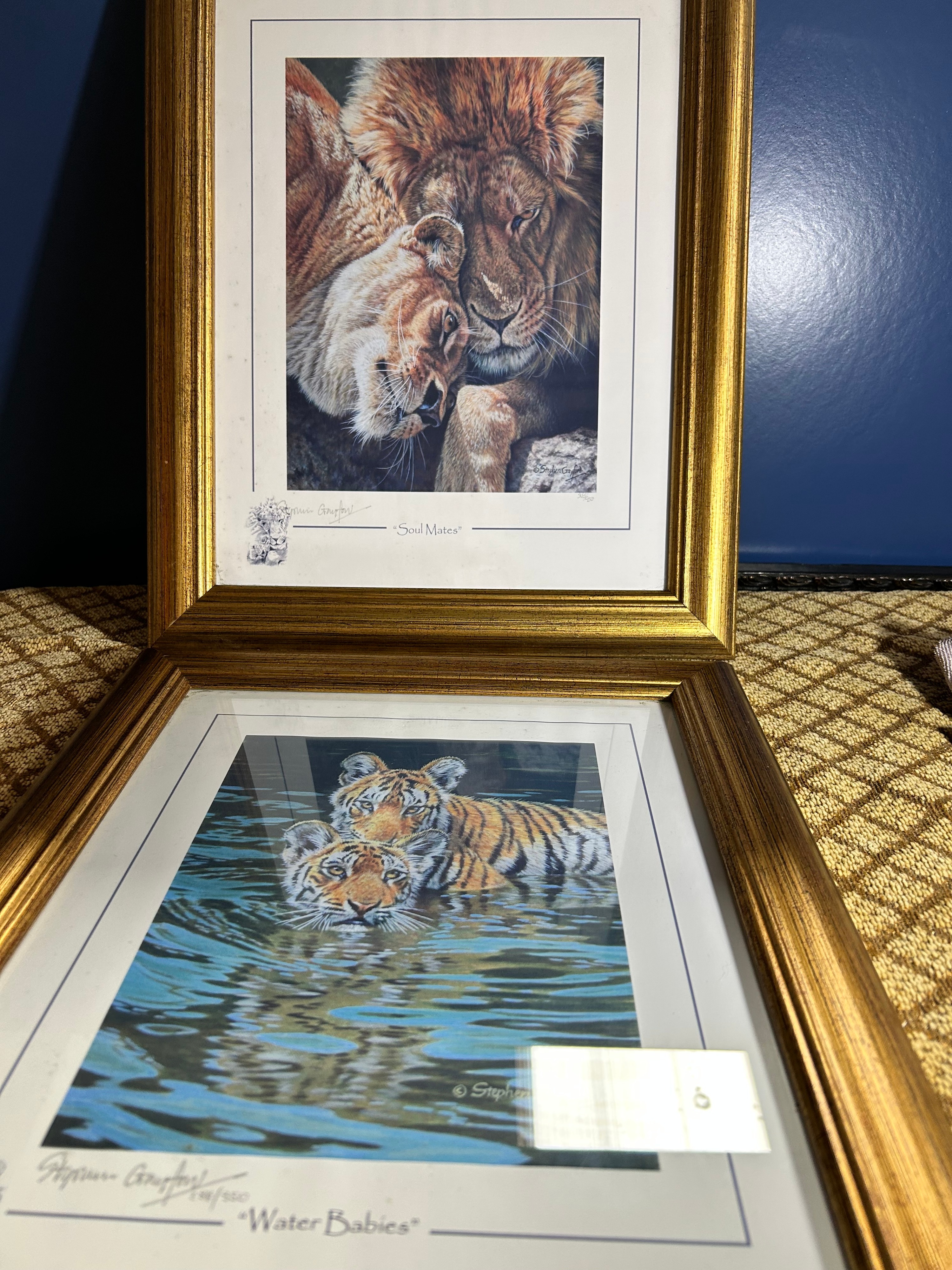 Stephen Gayford Gilt-Effect Framed Limited Edition Wildlife Prints