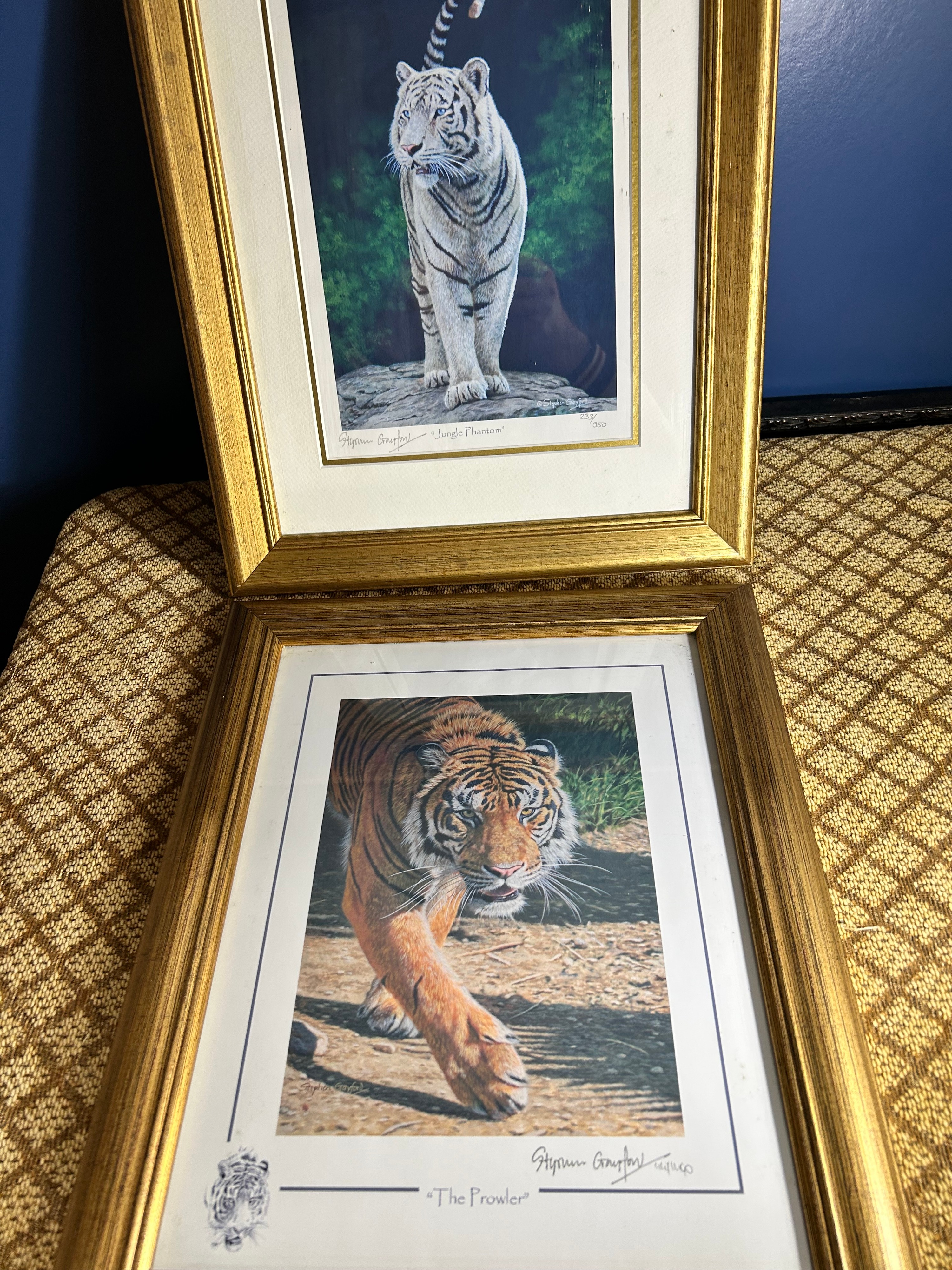 Stephen Gayford, A Pair of Limited Edition Tiger Prints, Jungle Phantom and The Prowler