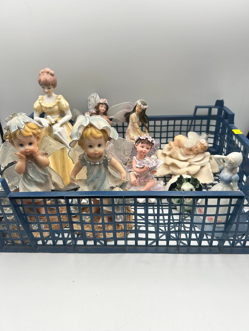 Lot 475: A Collection of Polystone? and Ceramic? Fairy and Victorian Style Figurines