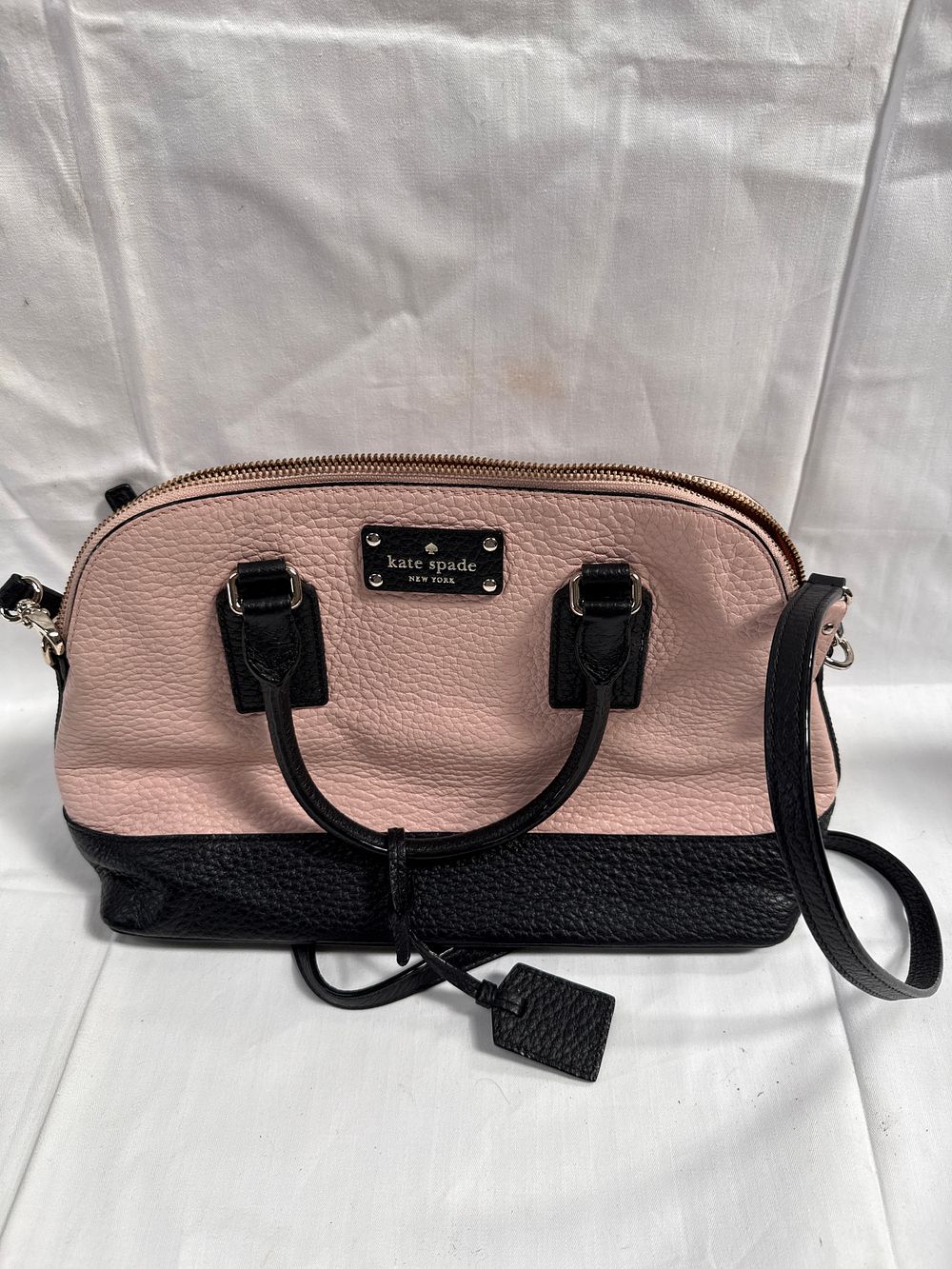 Lot 529: Kate Spade New York Pebbled Leather Small Rachelle? Dome Satchel