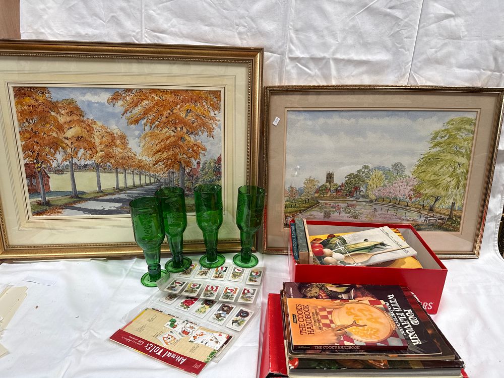 Lot 533: 20th Century Mixed Media Decorative Collection Including Watercolours by Peter Rouse