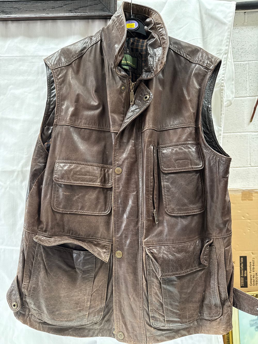 Lot 542: Hidepark Leather Utility Waistcoat